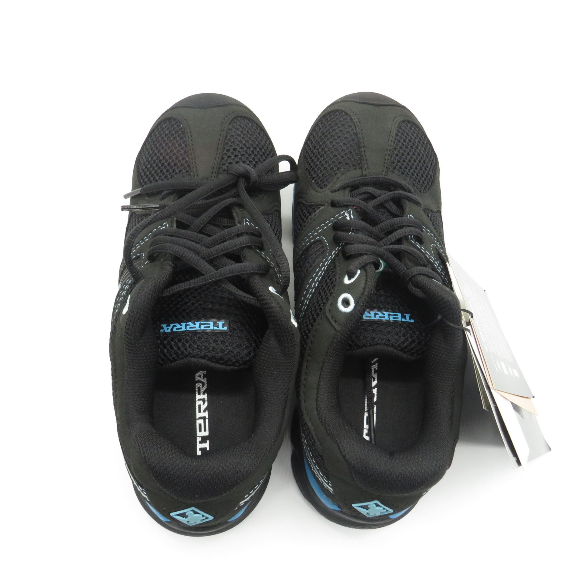 Other Terra Womens Black Blue Mesh Lace-Up Safety Shoes Slip-Resis Size US 8 / IT 38 - 6 Thumbnail