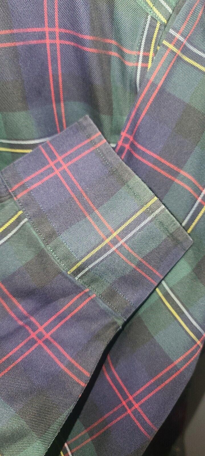 Brooks Brothers Brooks Brothers Men's Dress Shirt Size Medium Green Check Size 38R - 6 Thumbnail