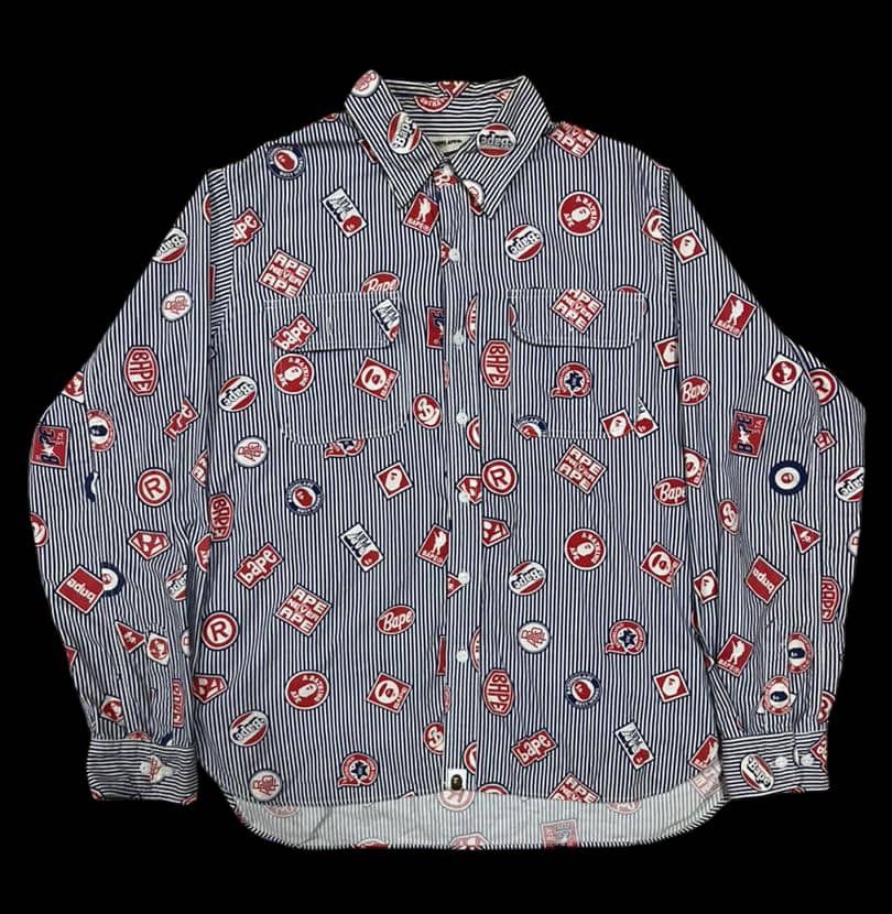 Bape A bathing ape shirts long sleeve size L Size US L / EU 52-54 / 3 - 1 Thumbnail