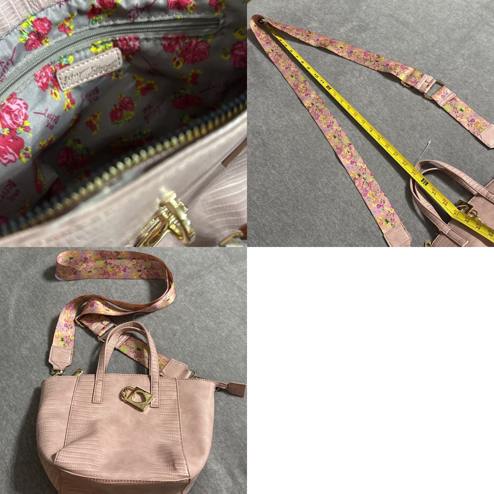 Betsey Johnson BETSEY JOHNSON Bag Siena Mini Crossbody Tote Pink XOSIENA Crossbody Women Mini Pink Bag Siena Tote Pre-owned Excellent Size ONE SIZE - 9 Thumbnail