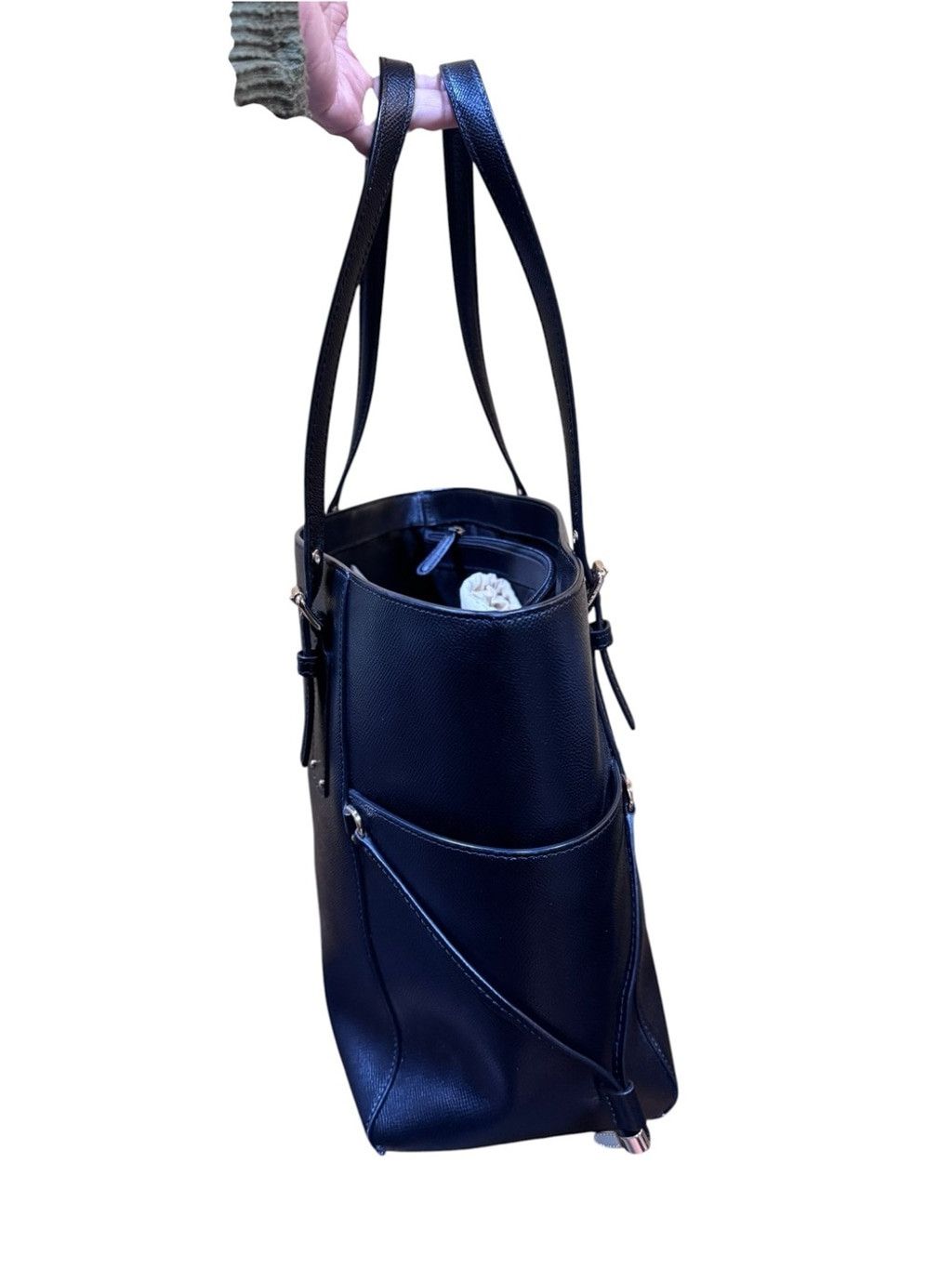 Michael Kors Michael Kors Voyager Tote Black Saffiano Leather Size ONE SIZE - 3 Thumbnail