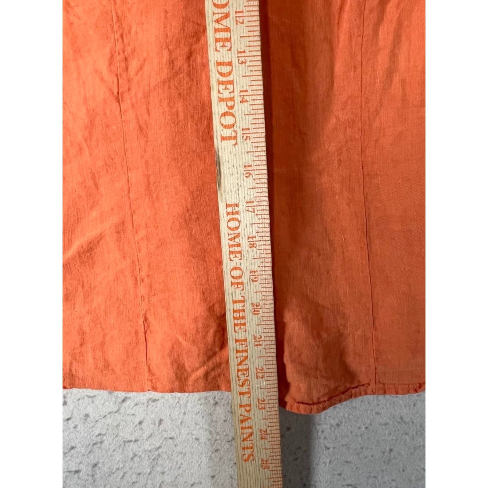 Eddie Bauer Eddie Bauer Linen Shirt Womens 8P Petite Orange 3/4 Sleeve Button Front Shirt Womens Petite Orange Linen 3/4 Sleeve Button-Up Size M / US 6-8 / IT 42-44 - 5 Thumbnail