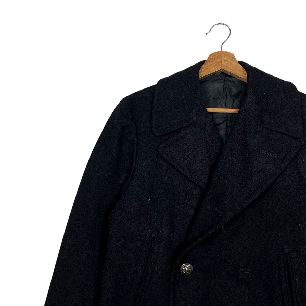Vintage Vintage 70s US Navy Wool Peacoat Size US S / EU 44-46 / 1 - 6 Thumbnail