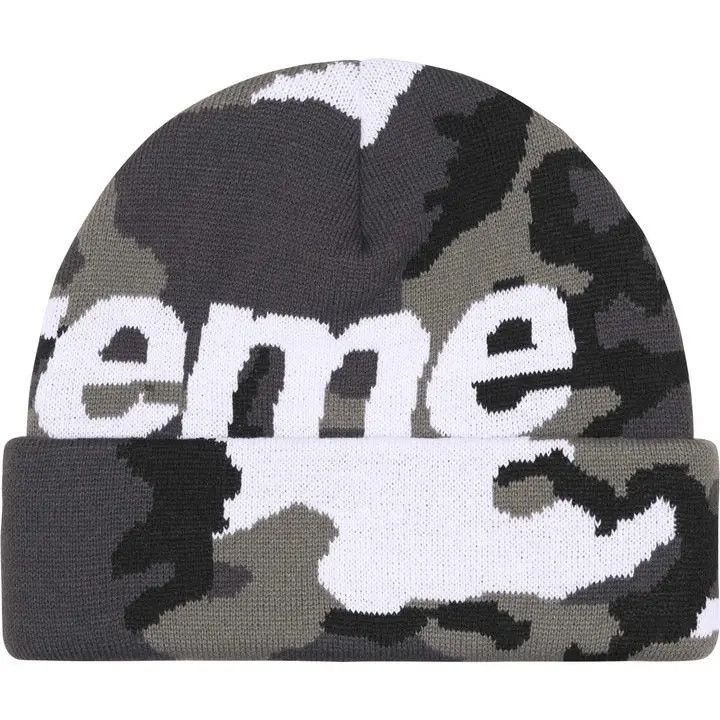 Supreme Camo Big Logo Beanie Size ONE SIZE - 2 Thumbnail