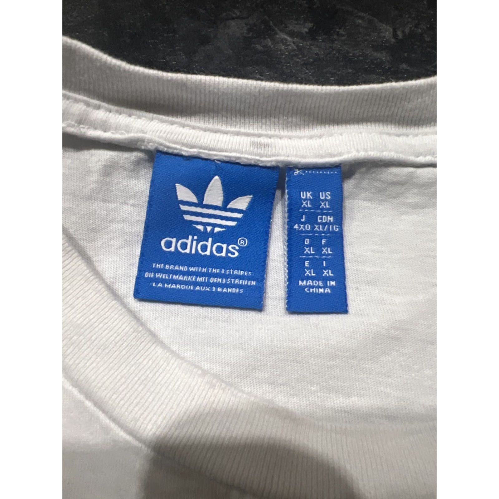 Adidas Adidas Shirt Men XL White Trefoil Camouflage Zip Full Zip Pockets 80s 90s Festival Sports Mens Size US XL / EU 56 / 4 - 4 Thumbnail