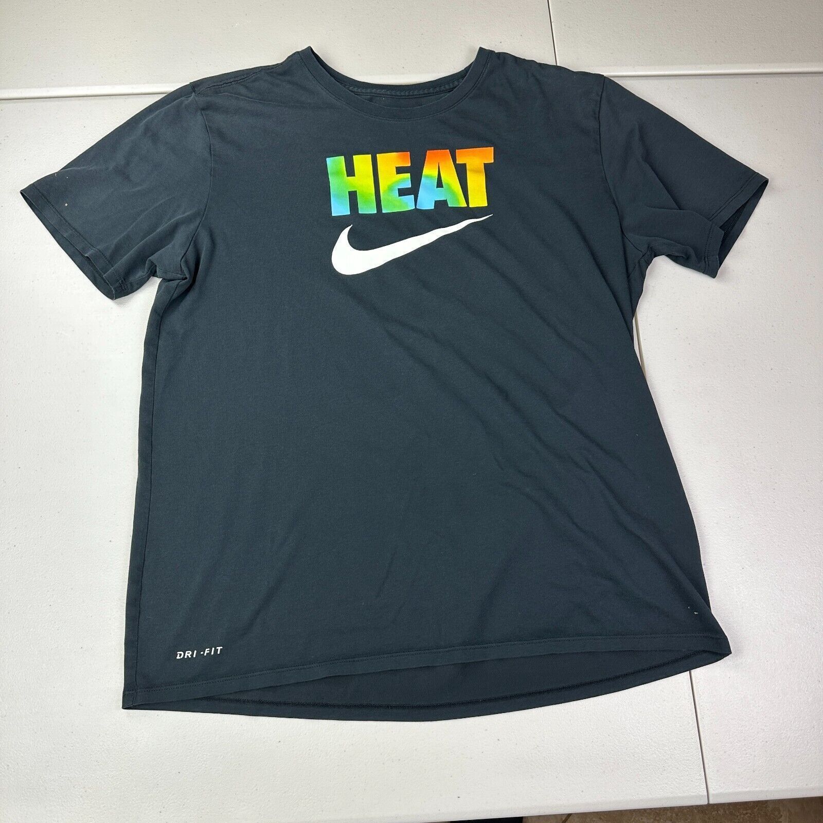 Nike Nike Dri-Fit Heat Black T-Shirt Men Size Large L Training Size US L / EU 52-54 / 3 - 1 Thumbnail