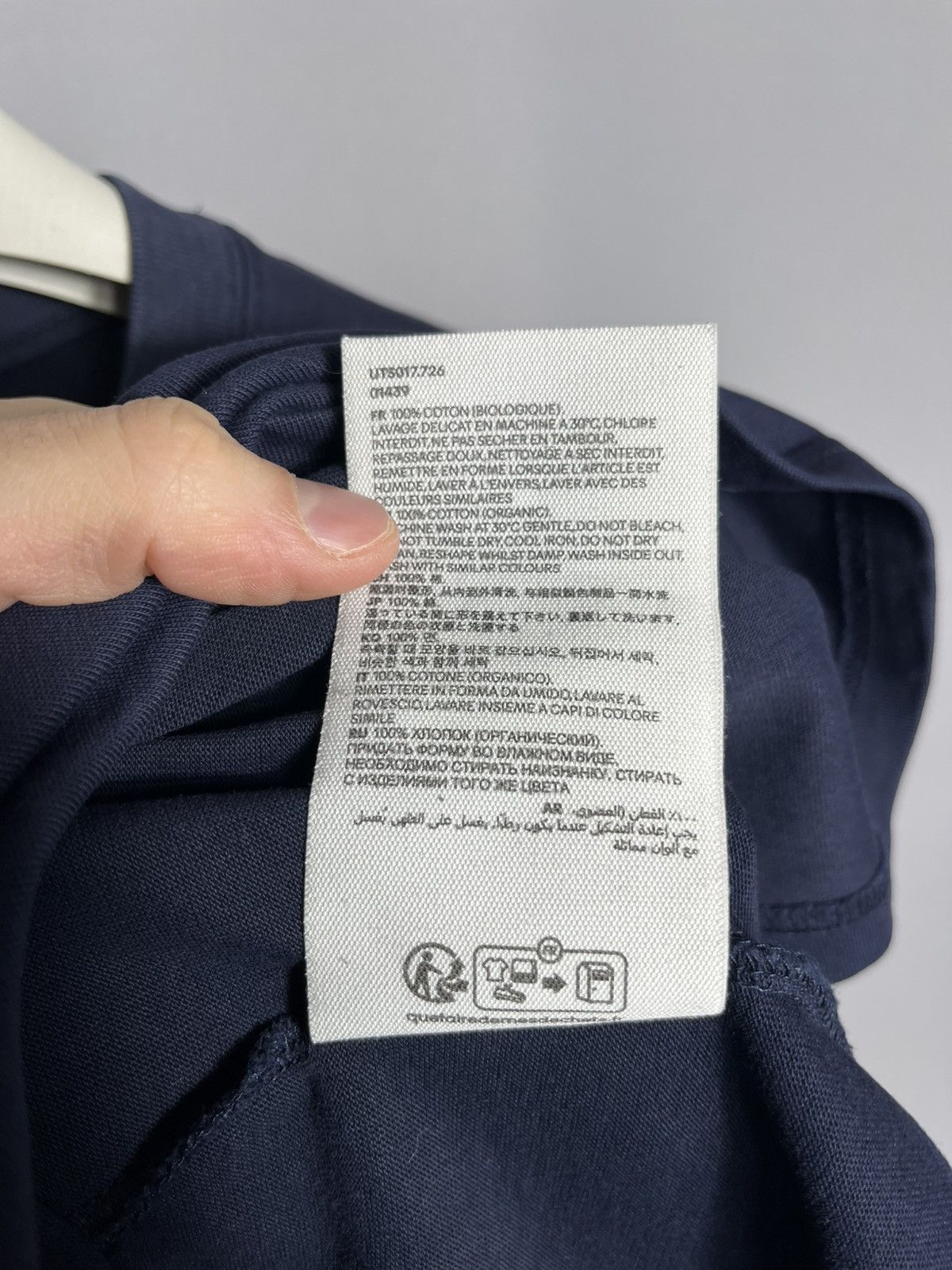 AMI Ami Paris mens navy t-shirt cotton short sleeve Size US L / EU 52-54 / 3 - 9 Thumbnail