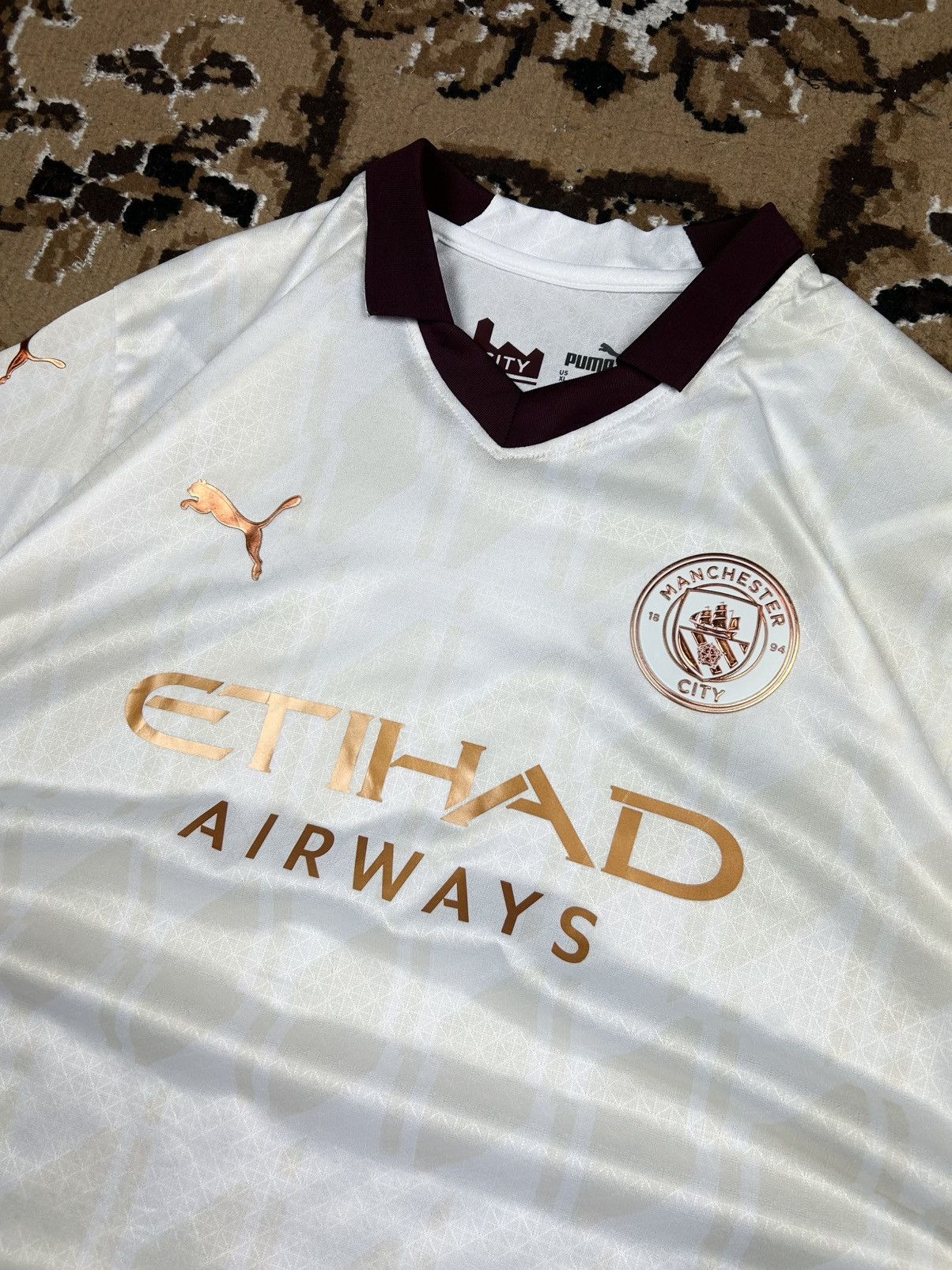 Puma rare Puma Manchester City Away Soccer Jersey 23/24 Size US XL / EU 56 / 4 - 4 Thumbnail