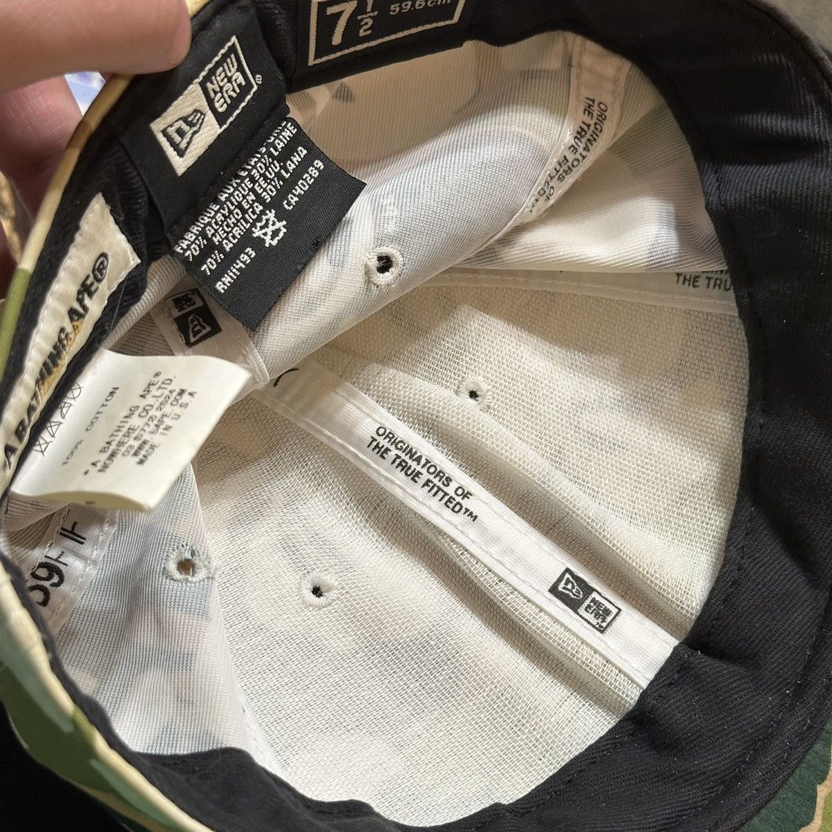Bape × New Era × Vintage BAPE New Era Hawaiian Camo Cap Size ONE SIZE - 12 Thumbnail