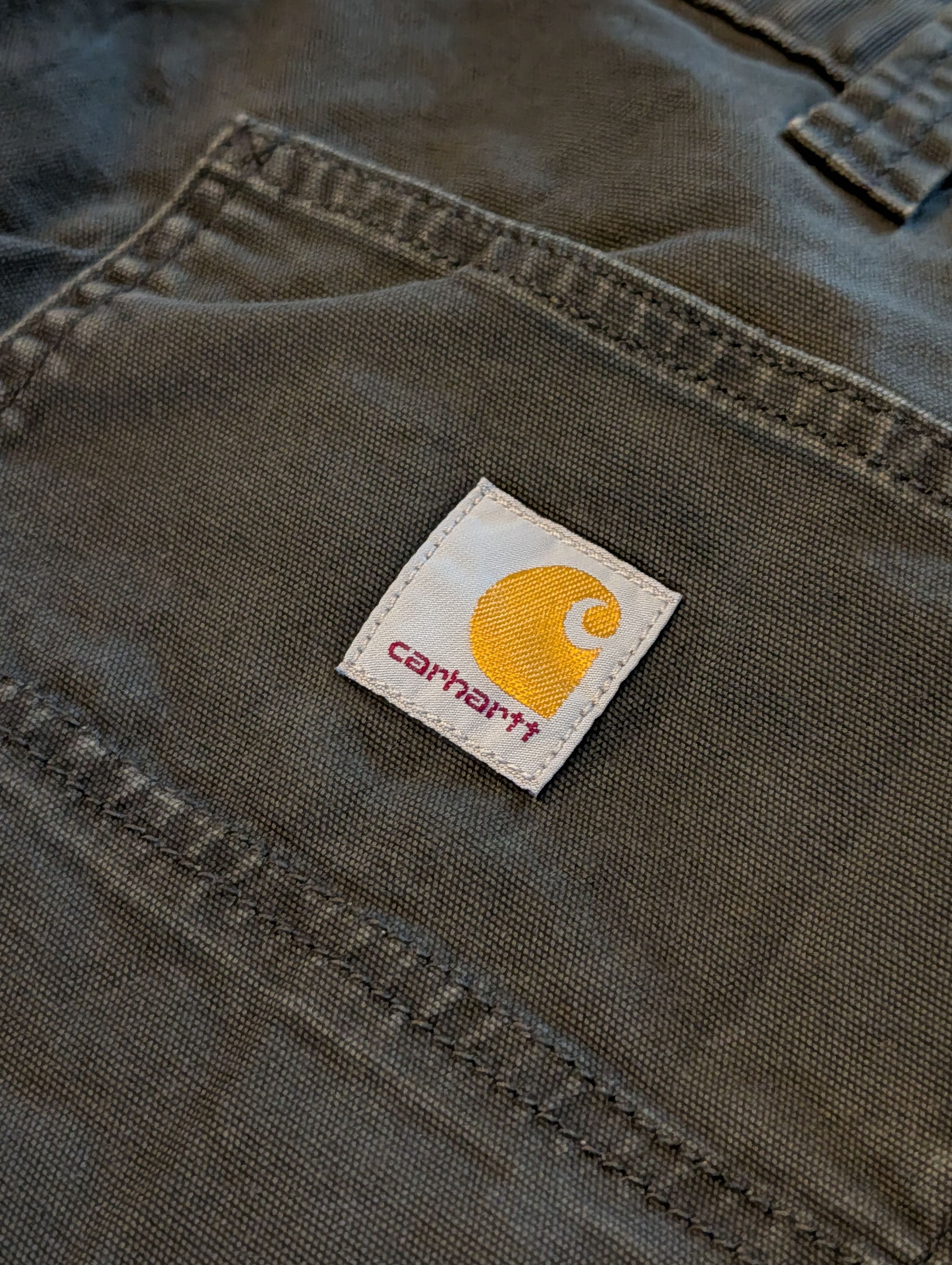 Carhartt Vtg Carhartt Relaxed Fit Work Pants Black Canvas 38x30 Size US 38 / EU 54 - 2 Thumbnail