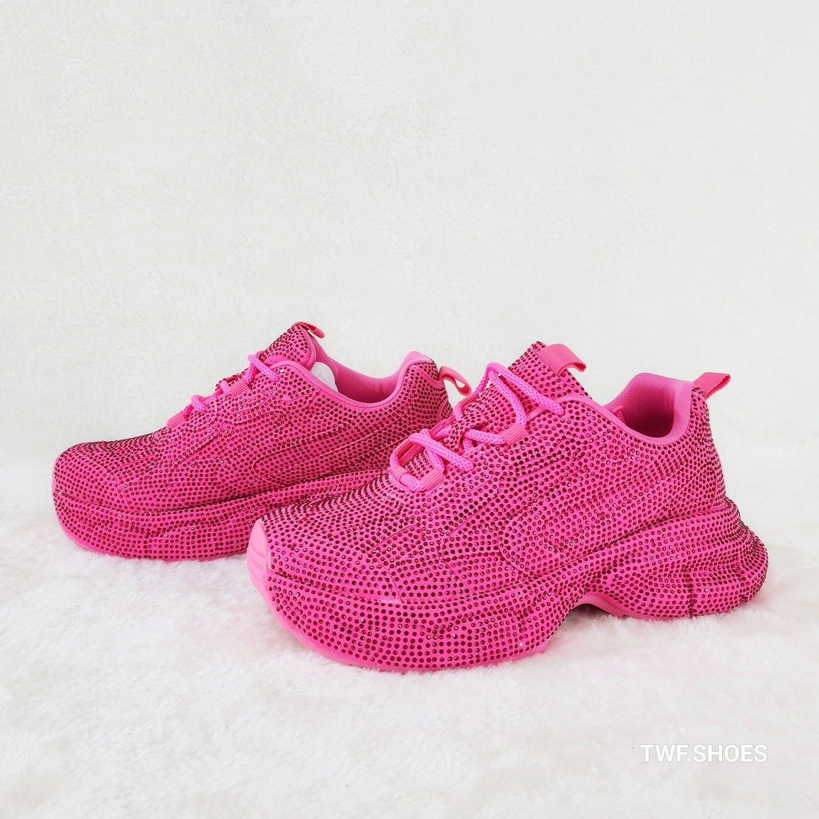 Other Cush Dazzle Sport Rhinestone Comfy Platform Light Weight Sne Size US 9 / IT 39 - 1 Thumbnail