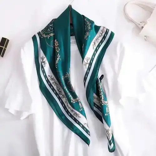 Other Simple Silk Square Scarf Size ONE SIZE - 2 Thumbnail