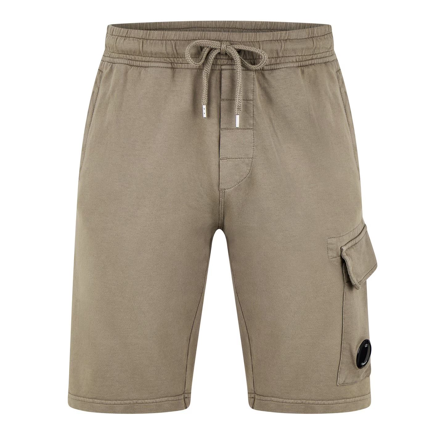 C.P. Company o1g2r1mq0426 Micro Lens Fleece Jogger Shorts in Walnut Size US 28 / EU 44 - 1 Thumbnail
