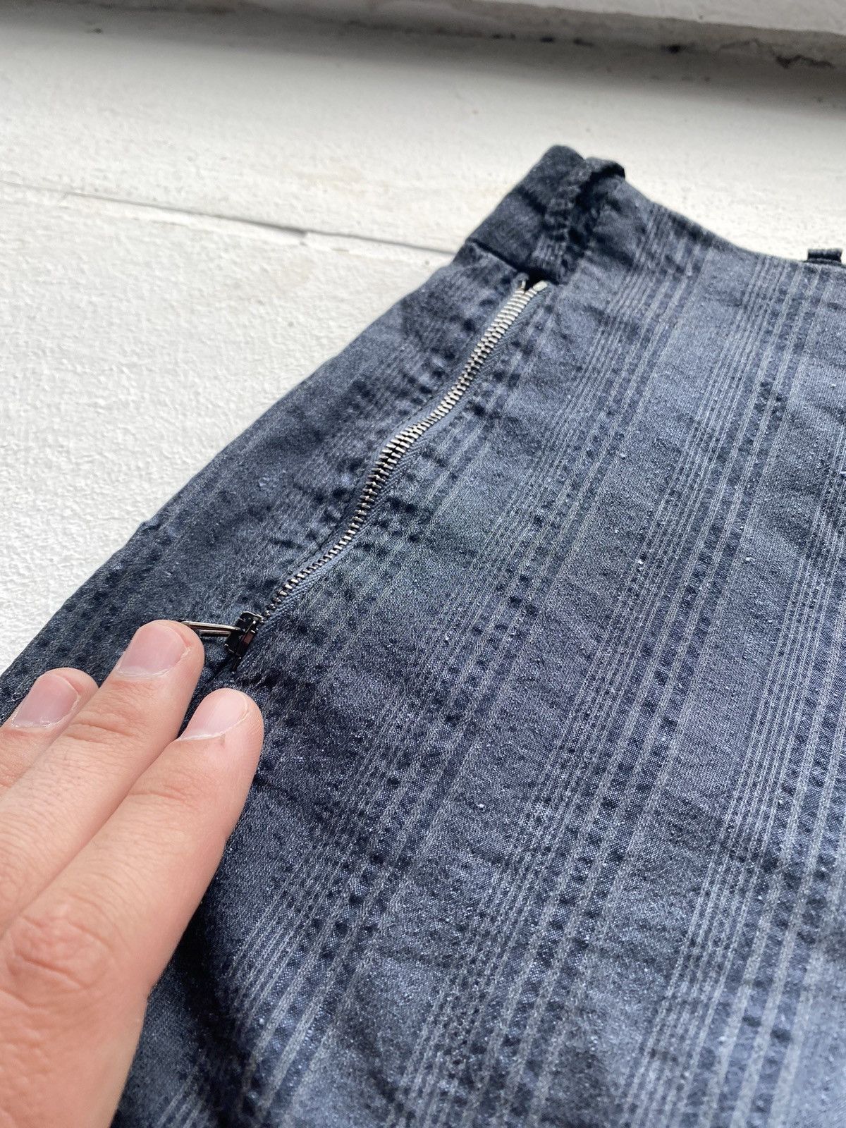 Annette Gortz × Vintage Gothic Annette Gortz Dark Blue Avant Garde Pants 29 rundholz Size 29" - 19 Thumbnail
