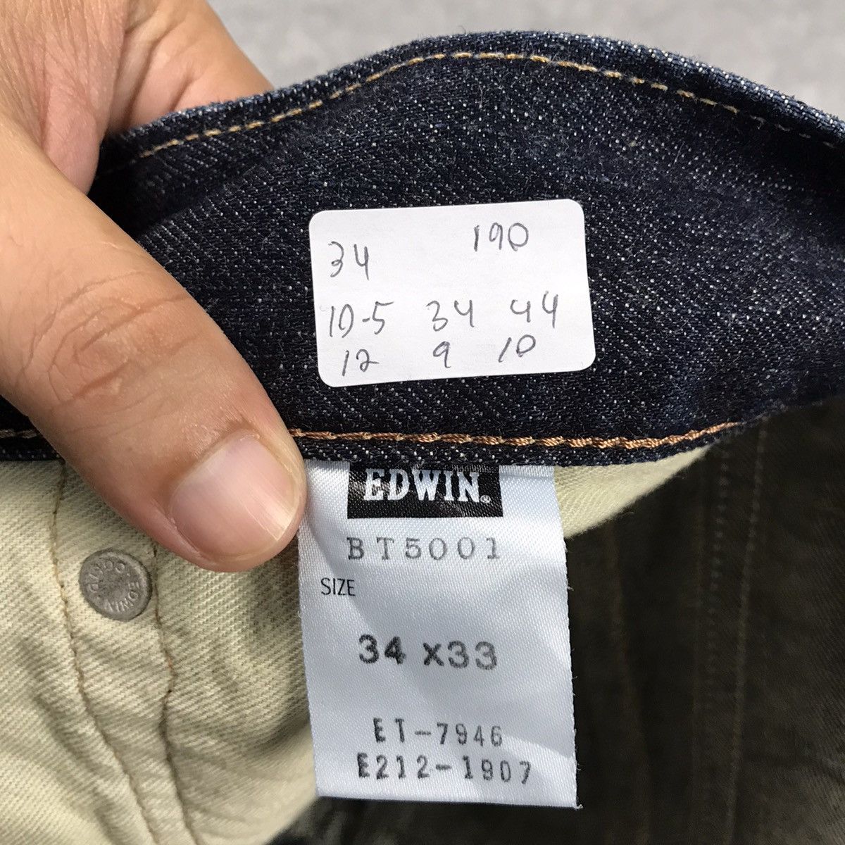 14th Addiction × If Six Was Nine × Le Grande Bleu (L.G.B.) FLARED JAPAN STYLE DISTRESSED BOOT CUT EDWIN DENIM PANTS Size US 34 / EU 50 - 19 Thumbnail
