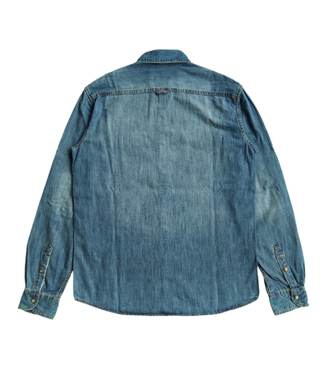 Denime × If Six Was Nine Vtg 00s Celio Selvedge Western Denim Snap Button Size US M / EU 48-50 / 2 - 2 Thumbnail