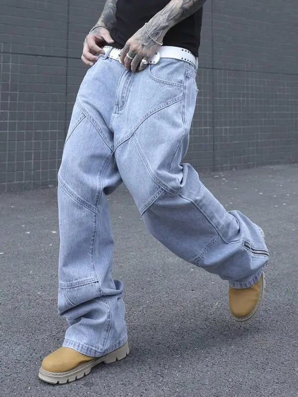 Japanese Brand Wakiko x Yuki Zipper Baggy Drip Jeans Size US 30 / EU 46 - 8 Thumbnail