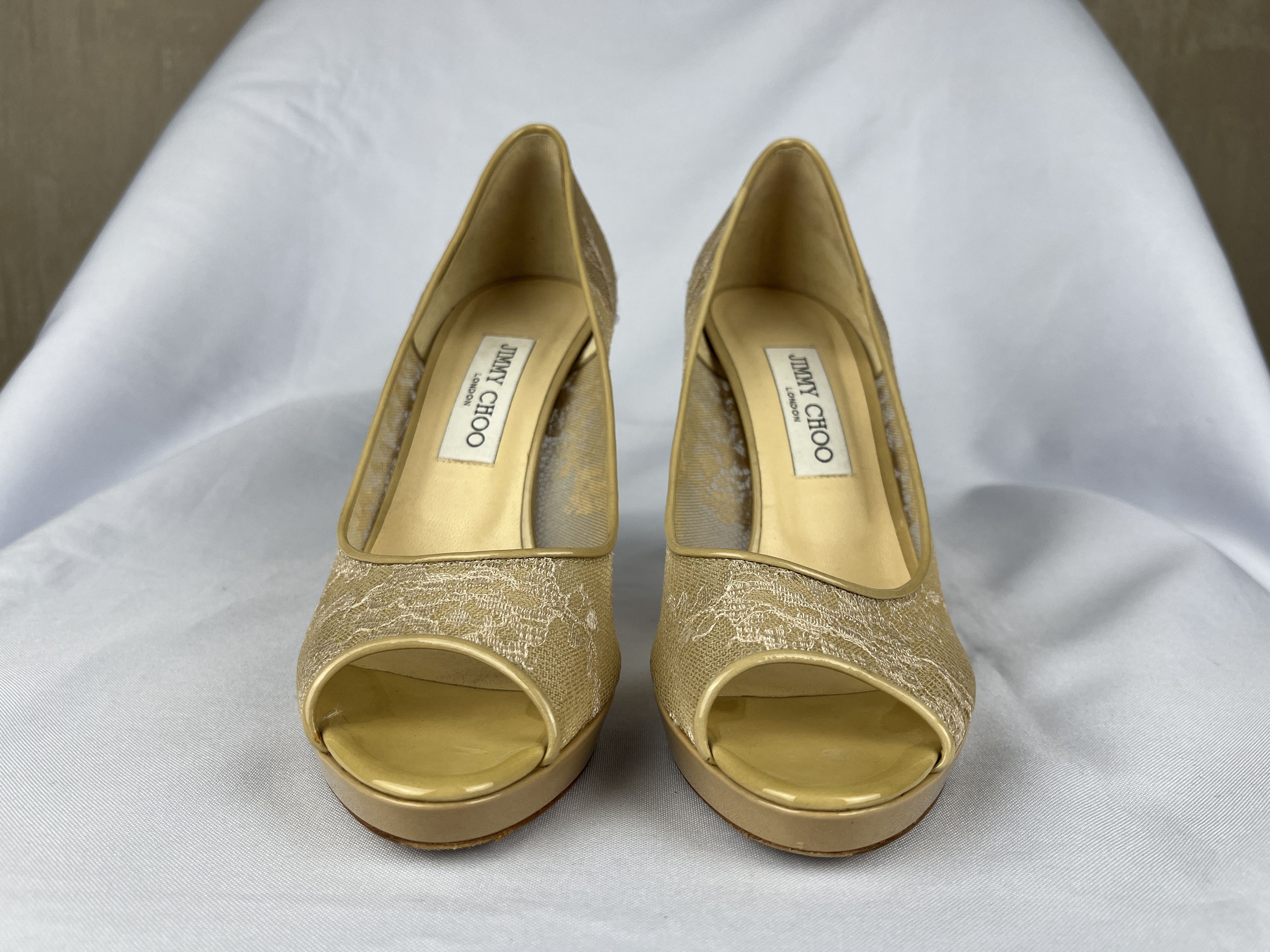 Jimmy Choo Jimmy Choo Mesh Peep Toes Heels 39.5 UK 6.5 US 9.5 CM 26.5 Size US 9.5 / IT 39.5 - 4 Thumbnail