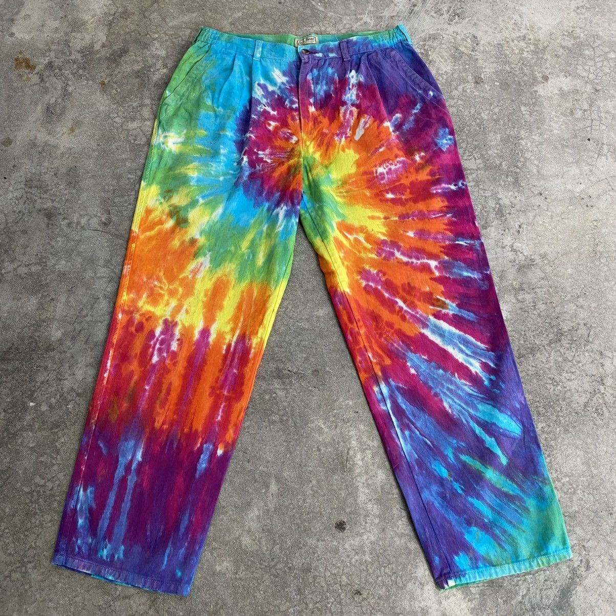 L.L. Bean Vintage 1980’s LL Bean Psychedelic Pleated Wide Pants Size US 34 / EU 50 - 3 Thumbnail