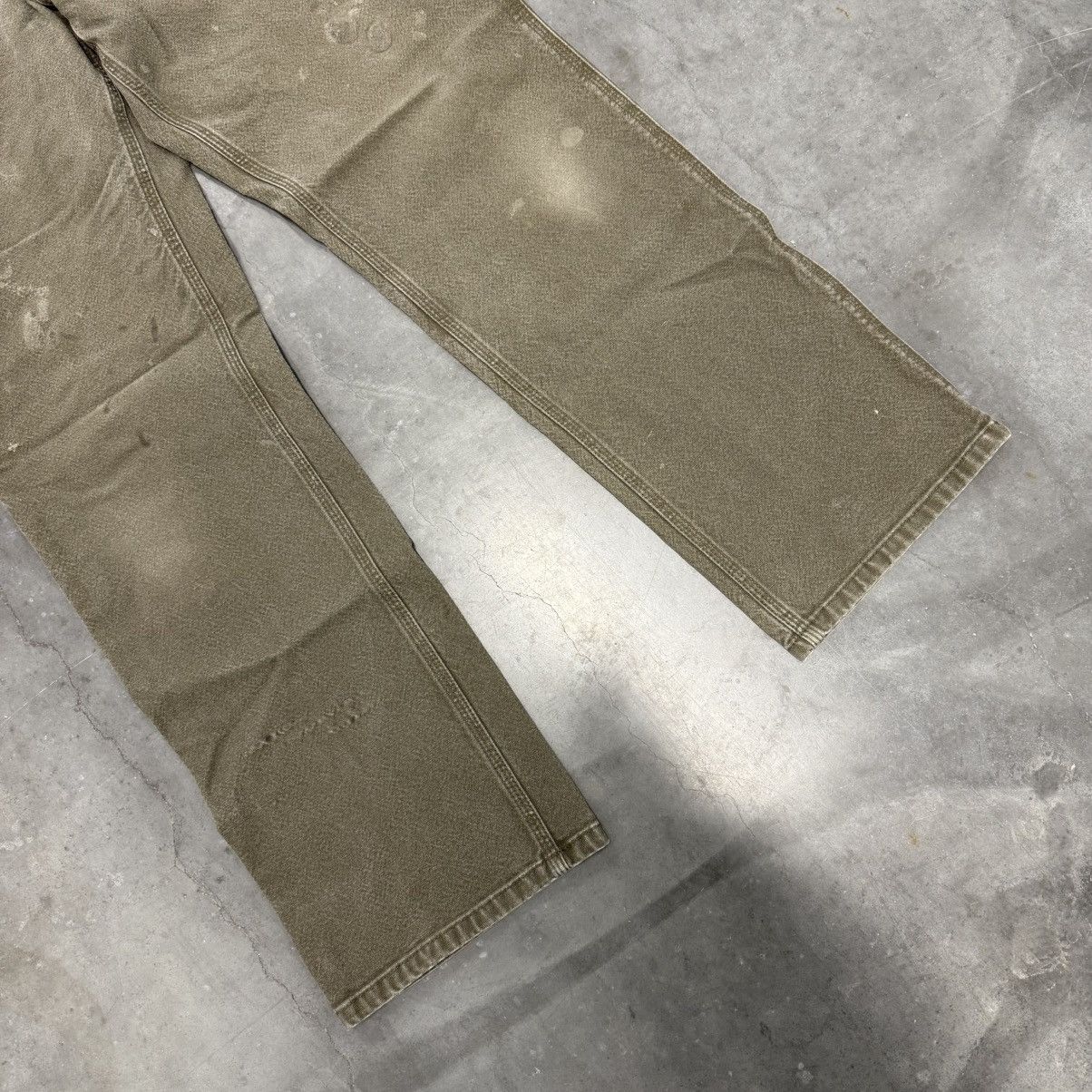 Carhartt × Carhartt Wip × Vintage Vintage Carhartt Faded Distressed Olive Green Work Pants Size US 32 / EU 48 - 16 Thumbnail