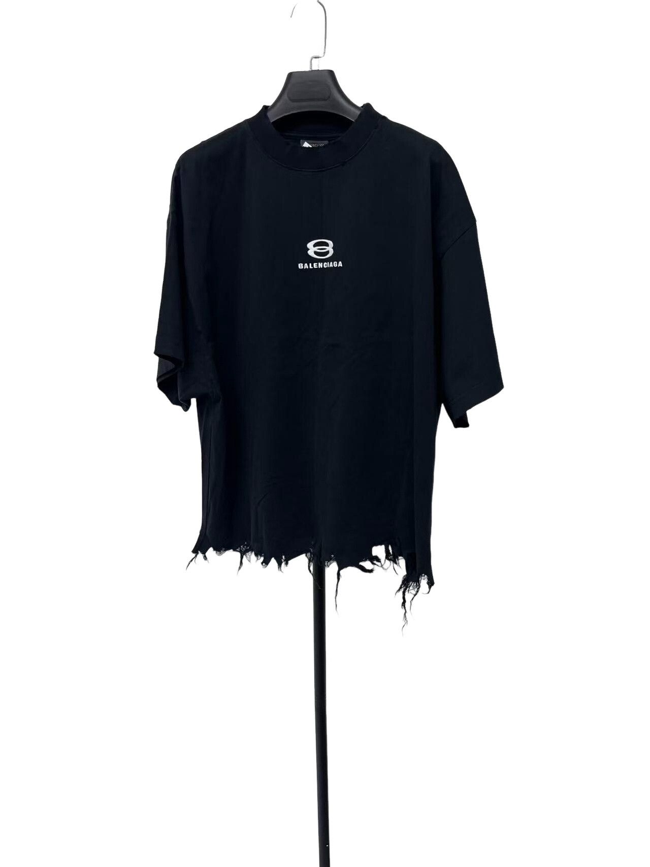Balenciaga Balenciaga Unity Logo Distressed T-Shirt Size 2 Size US M / EU 48-50 / 2 - 1 Thumbnail