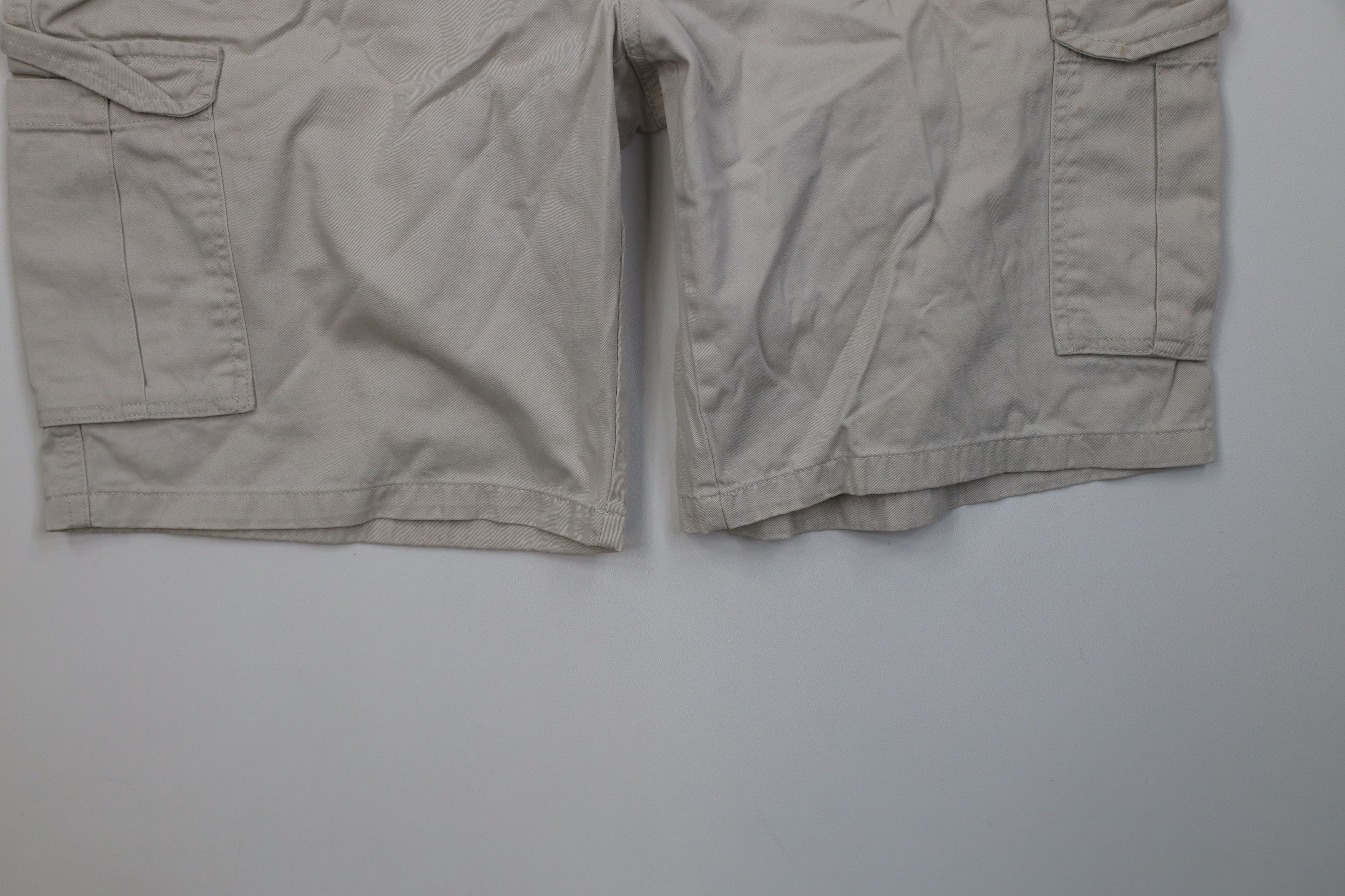 Vintage Vintage Y2K Streetwear Relaxed Fit Cargo Shorts Beige Cotton Size US 38 / EU 54 - 4 Thumbnail
