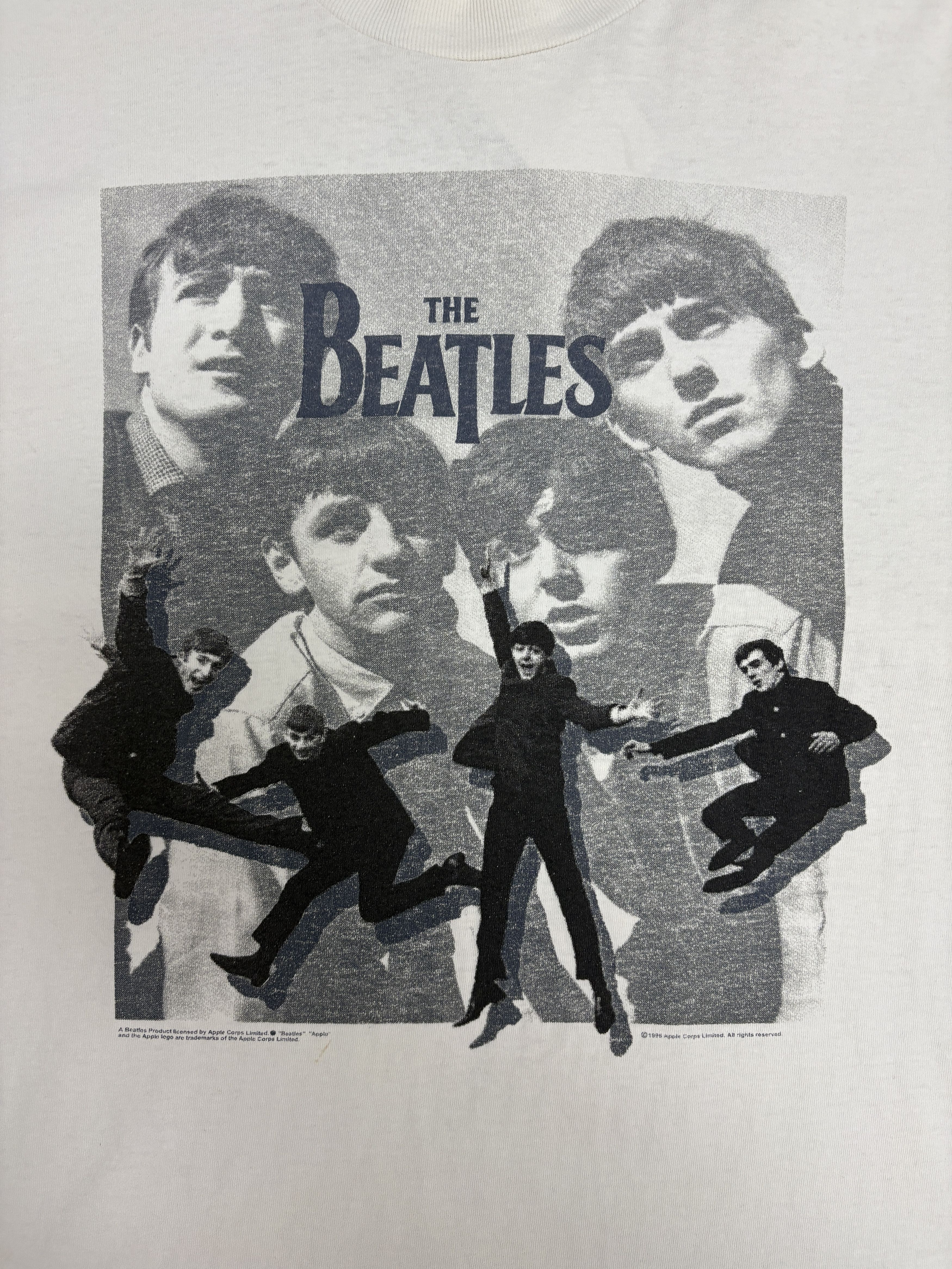 Vintage The Beatles Jumping Pose Vintage White T-Shirt Tee Size US XL / EU 56 / 4 - 2 Thumbnail