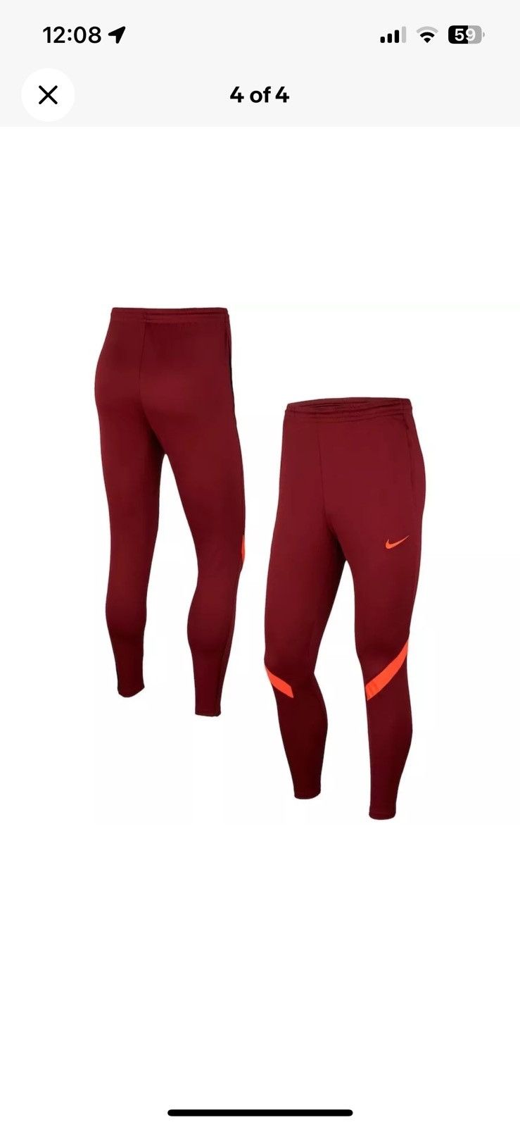 Nike NIKE LIVERPOOL RED TRAINING PANTS DRIFIT Size US 29 - 4 Thumbnail