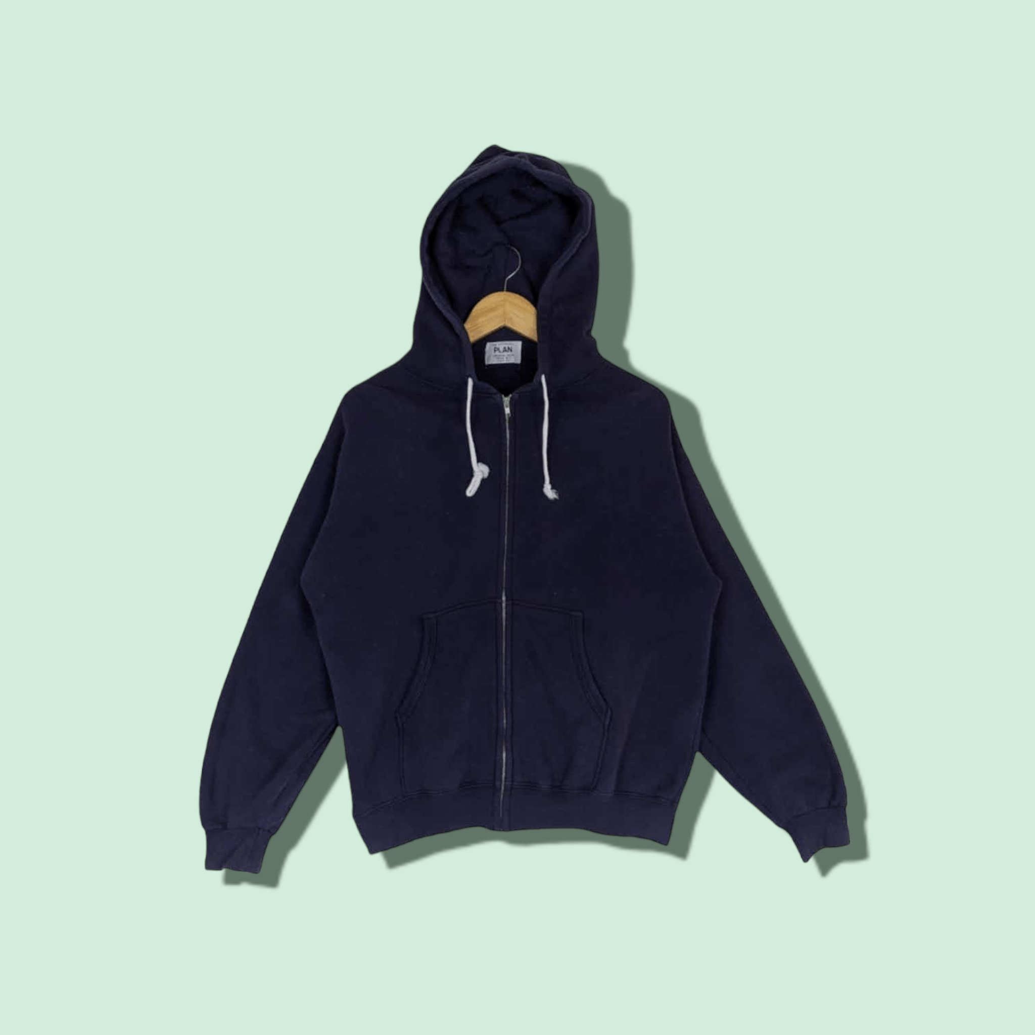 Japanese Brand × Plan B Japan PLAN Plain Zipper Hoodie Jumper Sweatshirt Size US L / EU 52-54 / 3 - 1 Thumbnail