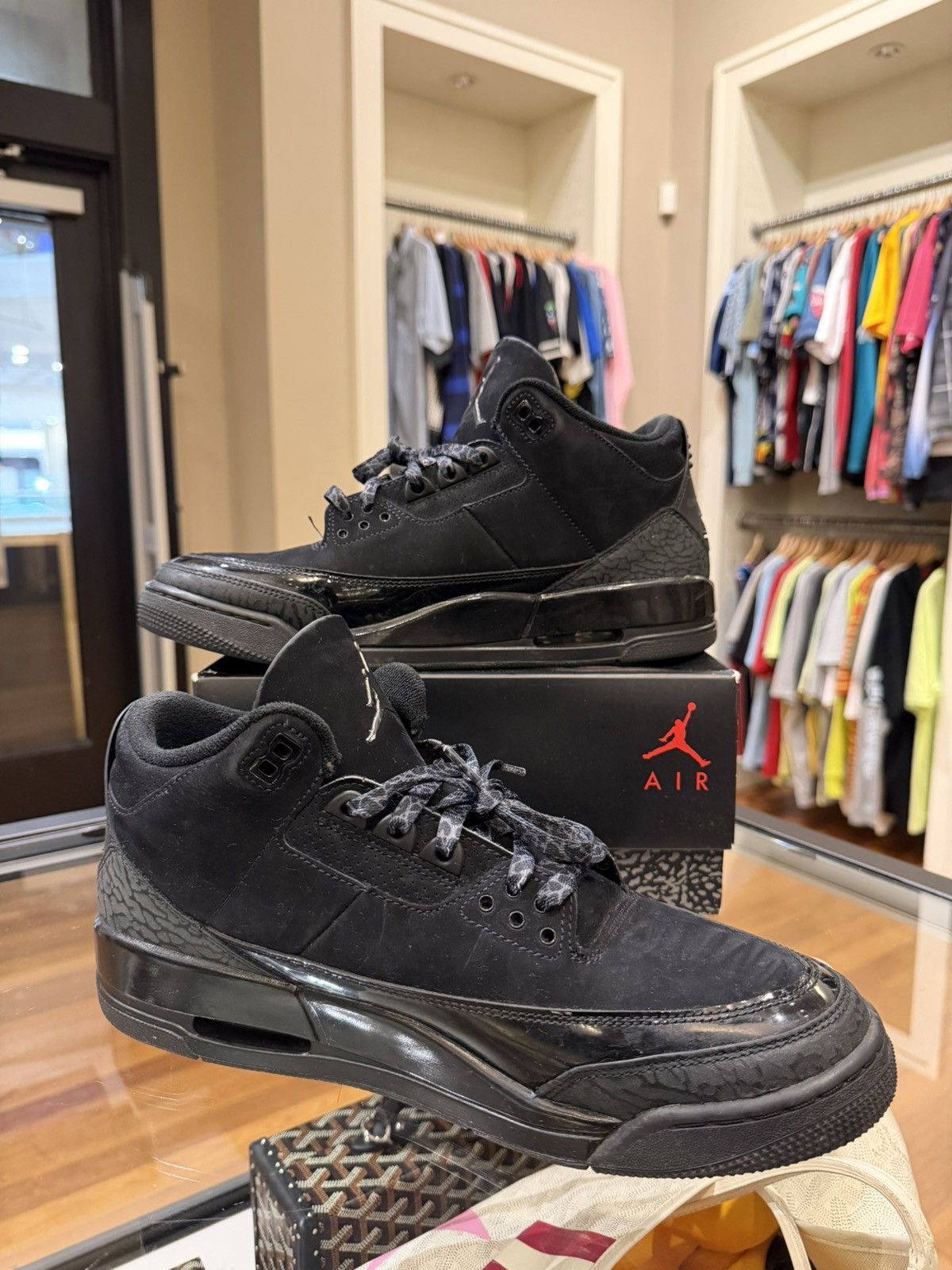 Jordan Brand Jordan 3 Retro ‘Black Cat (2025)” Size US 11.5 / EU 44-45 - 4 Thumbnail
