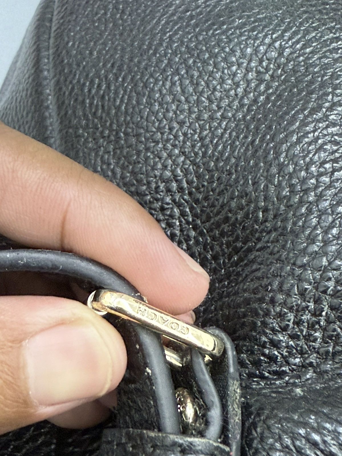 Coach Coach New York Signature Black Genuine Leather Backpack Size ONE SIZE - 7 Thumbnail