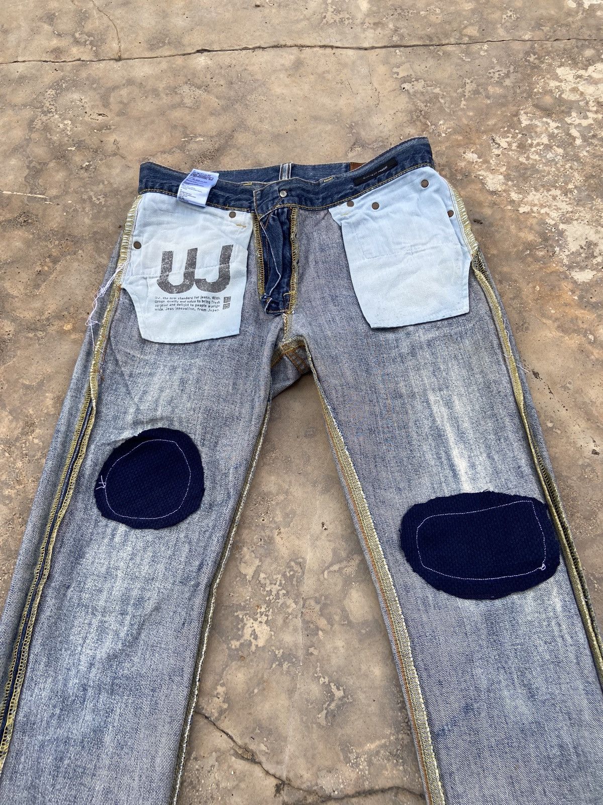 Uniqlo Vintage Uniqlo Reconsructed Patchwork Pant Size US 30 / EU 46 - 3 Thumbnail