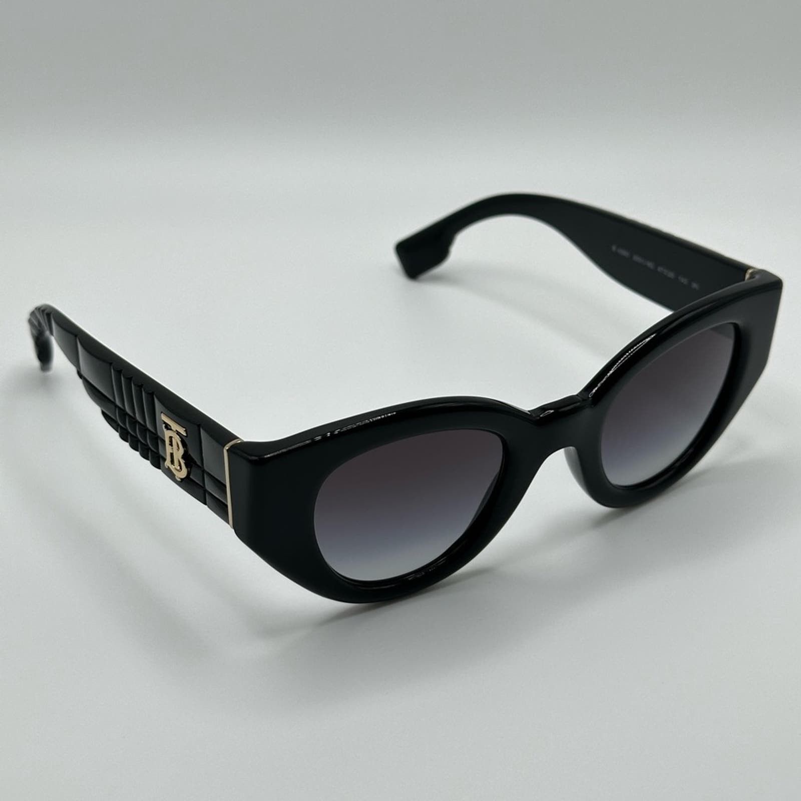 Burberry NEW BURBERRY BE4390 30018G Black/Grey Gradient Sunglasses Size ONE SIZE - 7 Thumbnail
