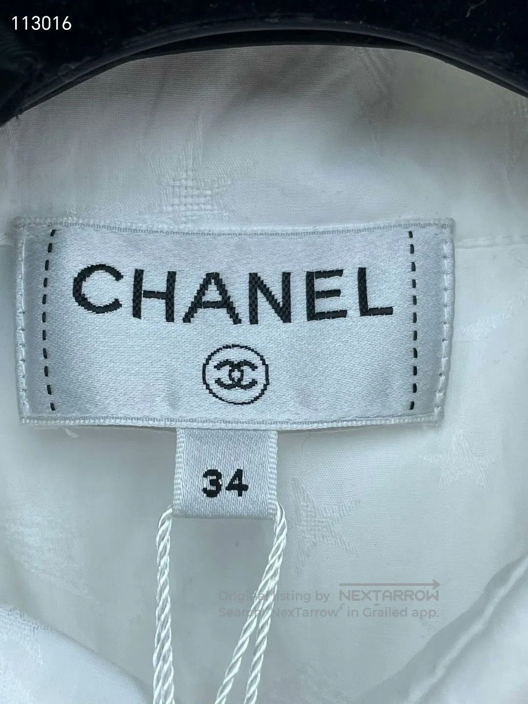 Chanel Chanel 24C Resort Long Logo Shirt. Size XXS / US 00 / IT 34 - 5 Thumbnail