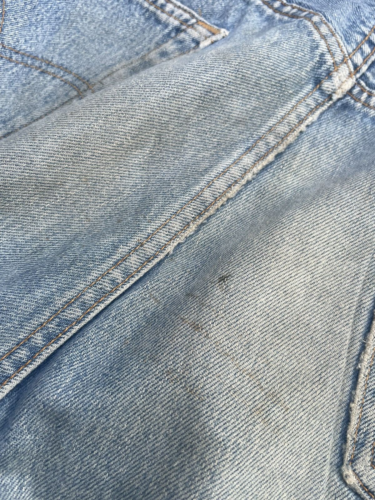 Levi's Vintage 1996 Levis 501 e Usa Irregular Faded Distressed Size US 36 / EU 52 - 19 Thumbnail