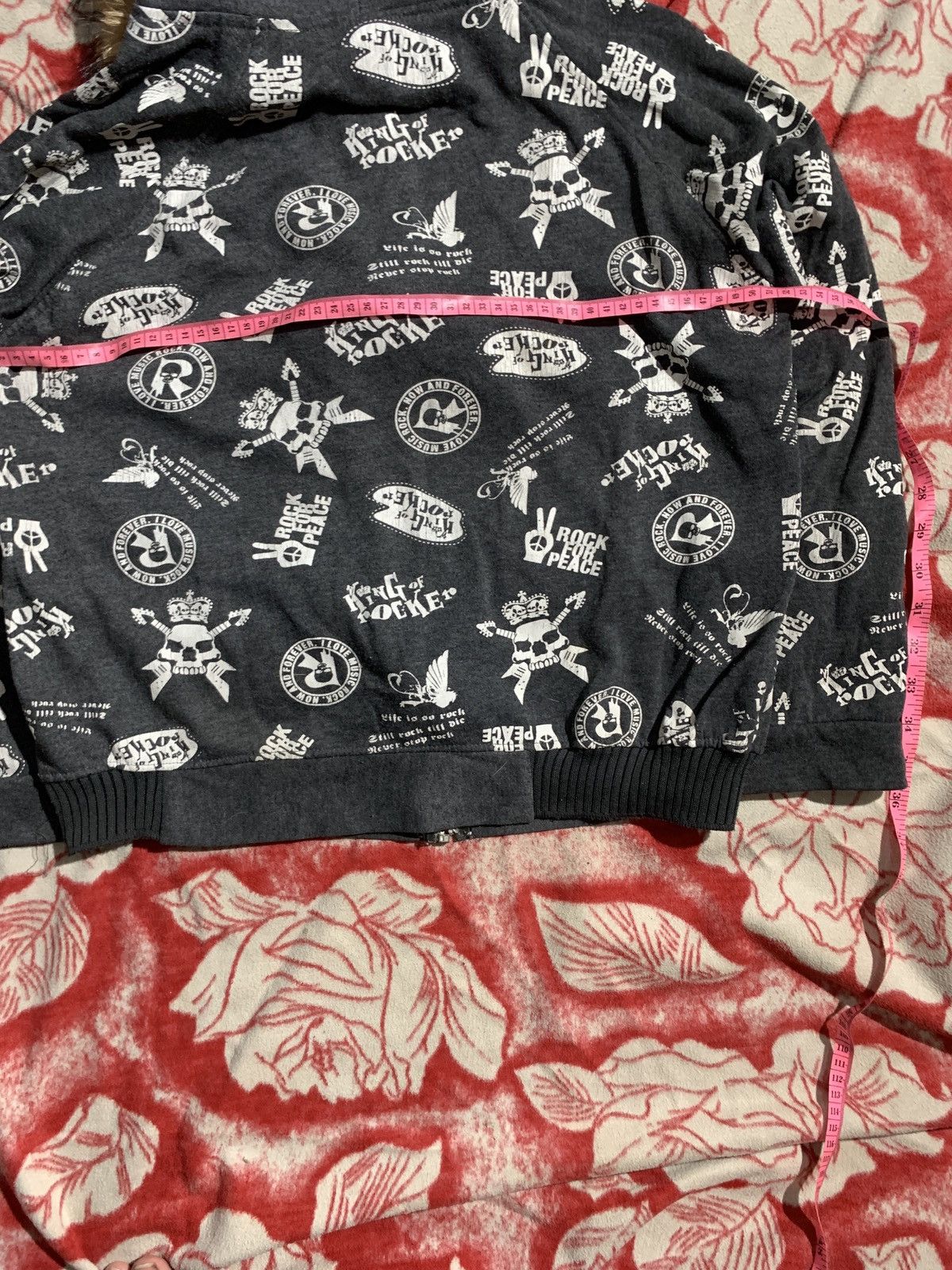 Japanese~ pf 205 skull zipper hoodie fur if six LGB style