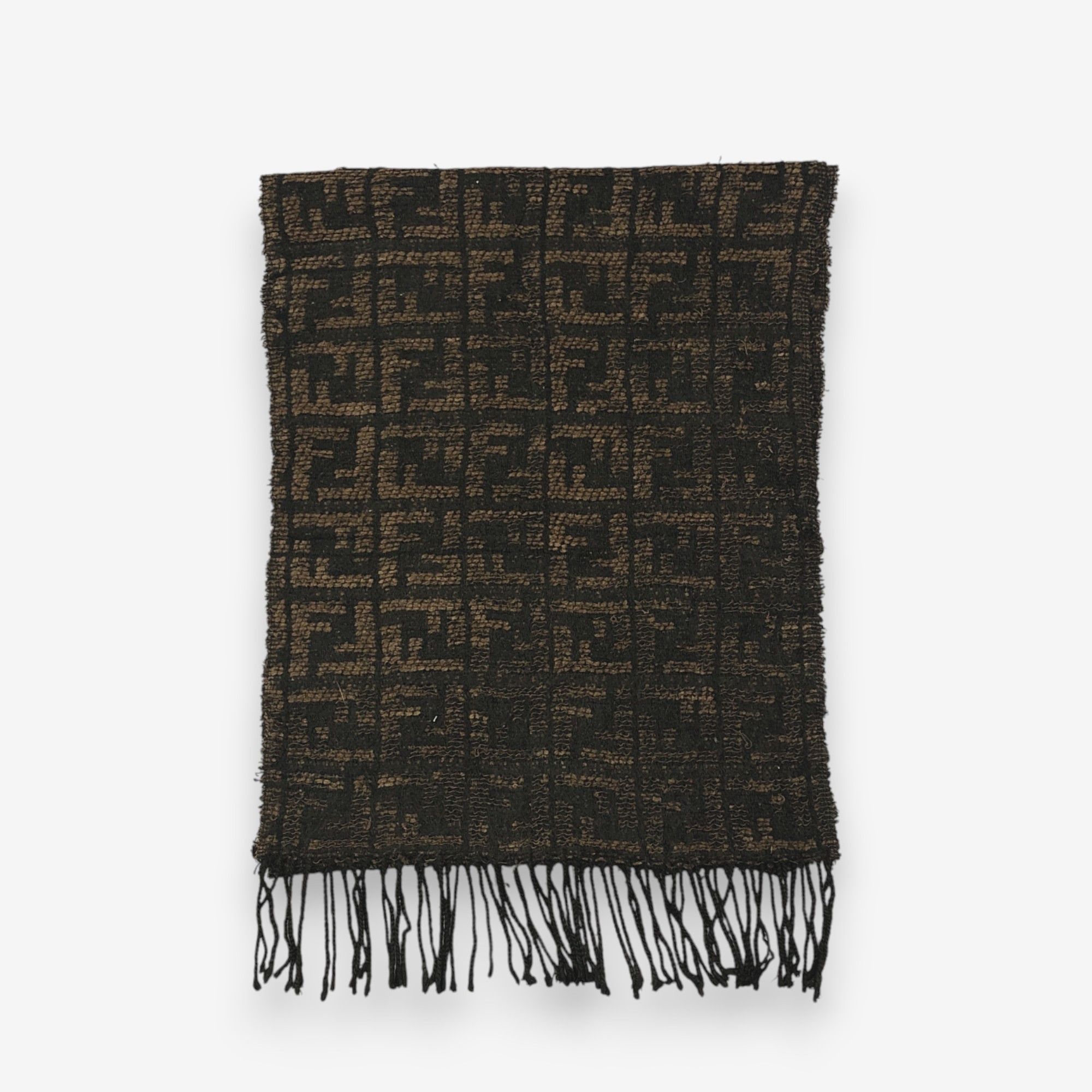Japanese Brand Vintage Fendi Scarf Muffler Wool FF Monogram Scarves Size ONE SIZE - 2 Thumbnail