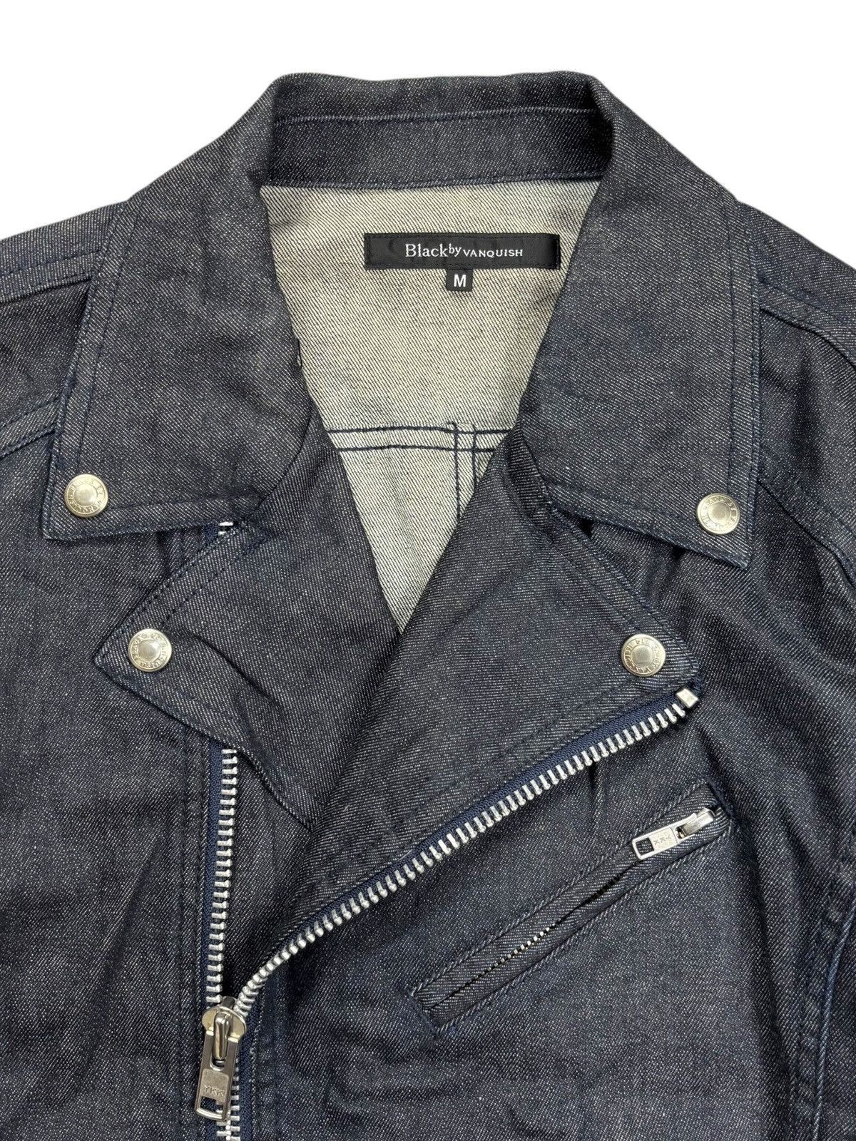 Isamu Katayama Backlash 2000s Black by Vanquish - Rider Denim Jacket Size US M / EU 48-50 / 2 - 7 Thumbnail