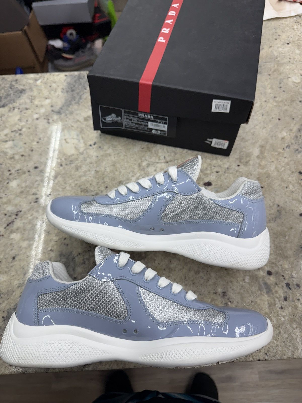 Prada American Prada Baby Blue Shiny Cups Size US 9.5 / EU 42-43 - 2 Thumbnail