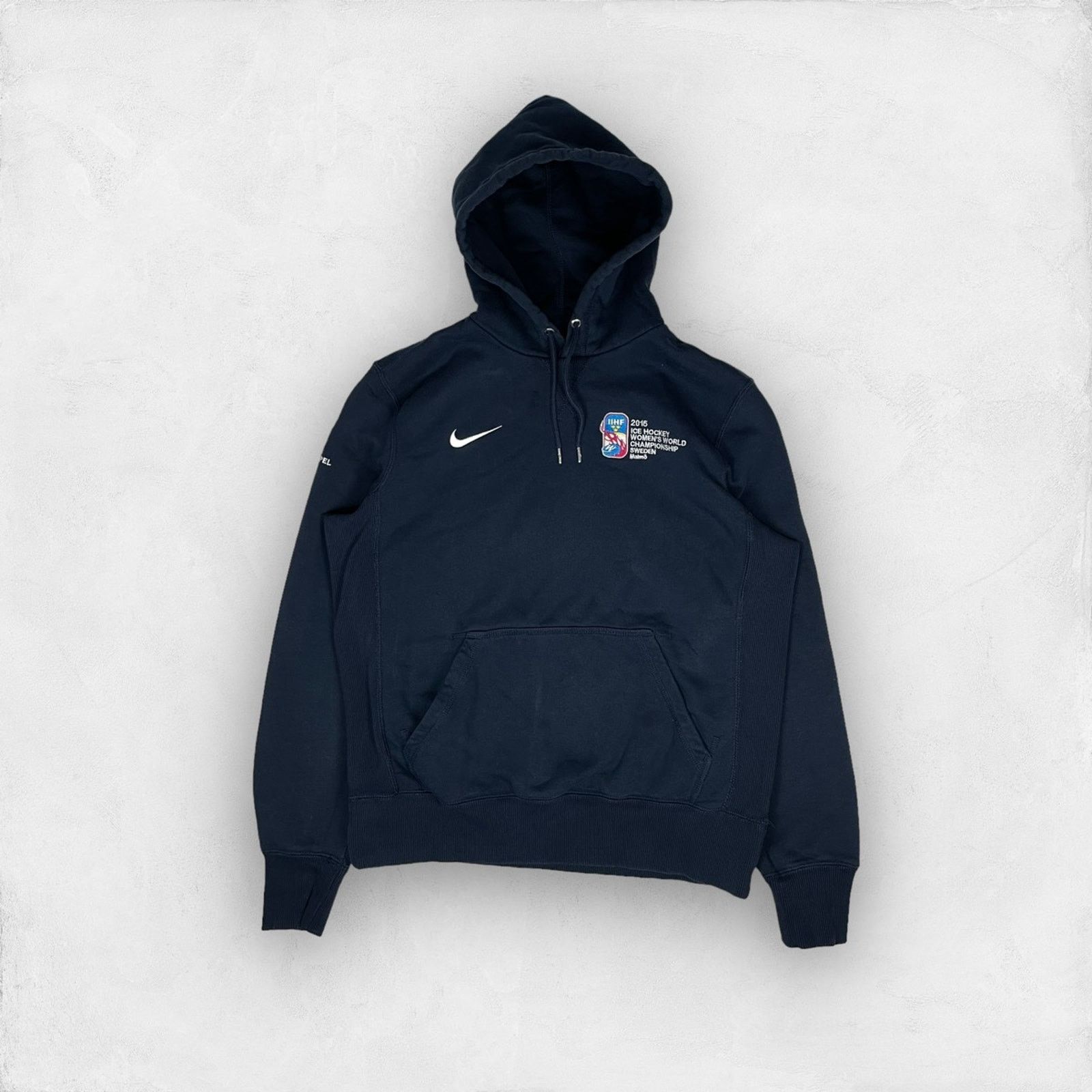 Vintage nike center popular swoosh usa hockey navy hoodie