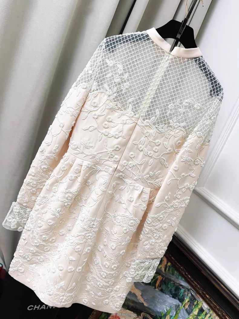 Valentino Valentino Heavy work nail beaded mesh rhombus pattern embr Size M / US 6-8 / IT 42-44 - 2 Thumbnail