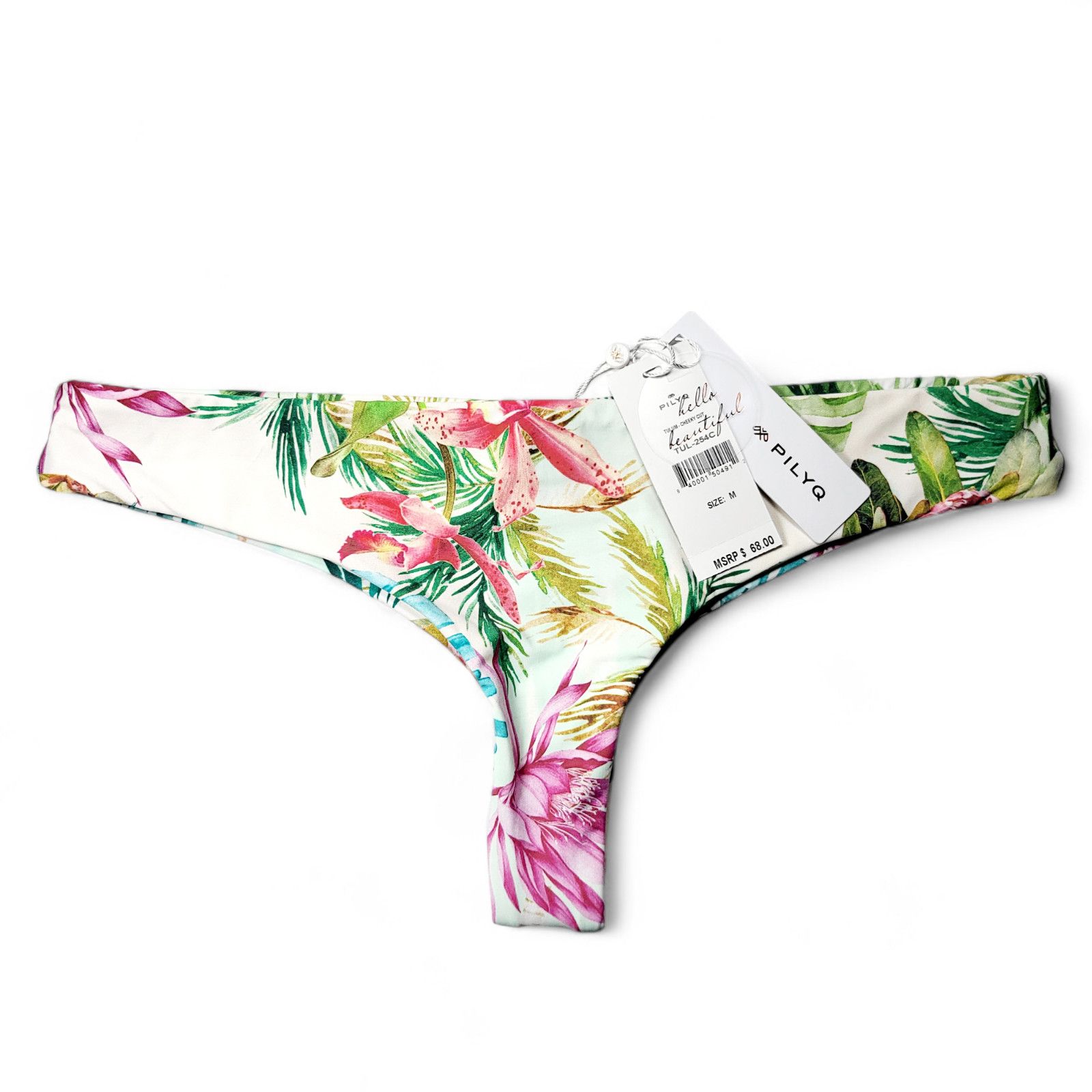 Other NWT PQ SWIM Tulum Cheeky Reversible Tropical Bikini Bottoms Size S / US 4 / IT 40 - 10 Thumbnail