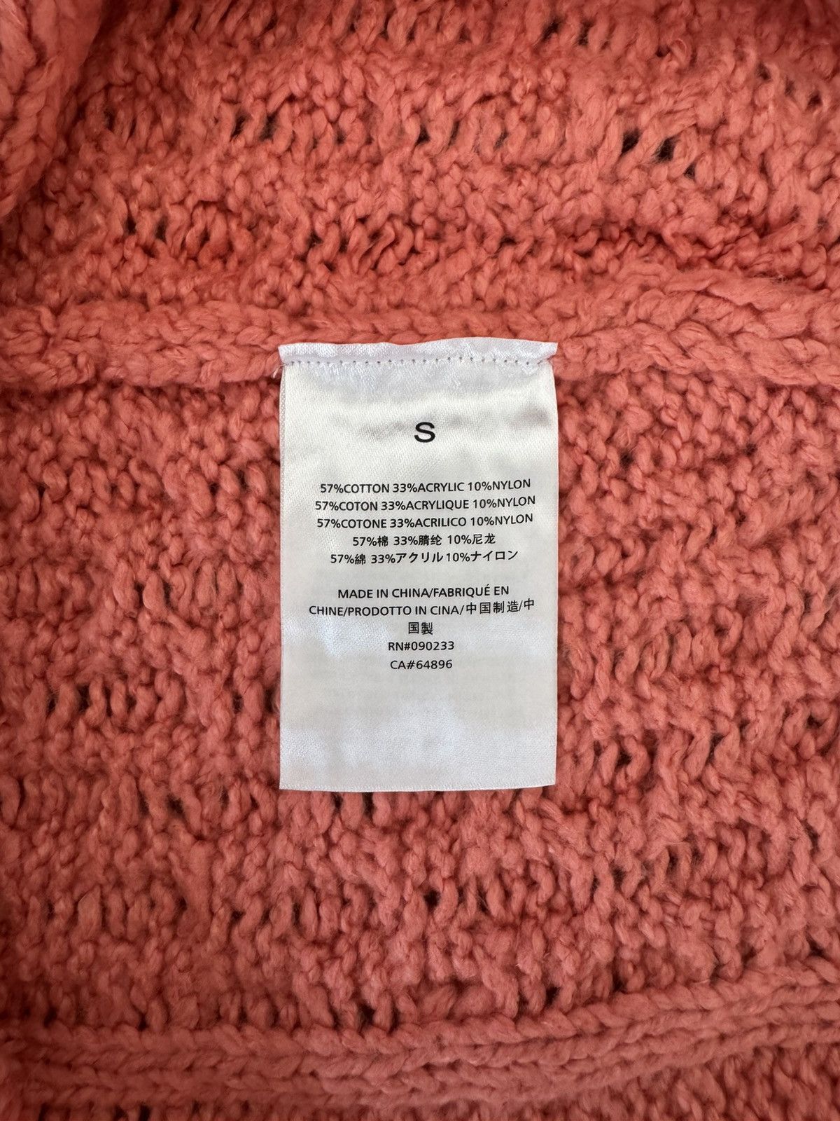 Essentials Fear of God Essentials CORAL Cable Knit S BNWT Size US S / EU 44-46 / 1 - 6 Thumbnail