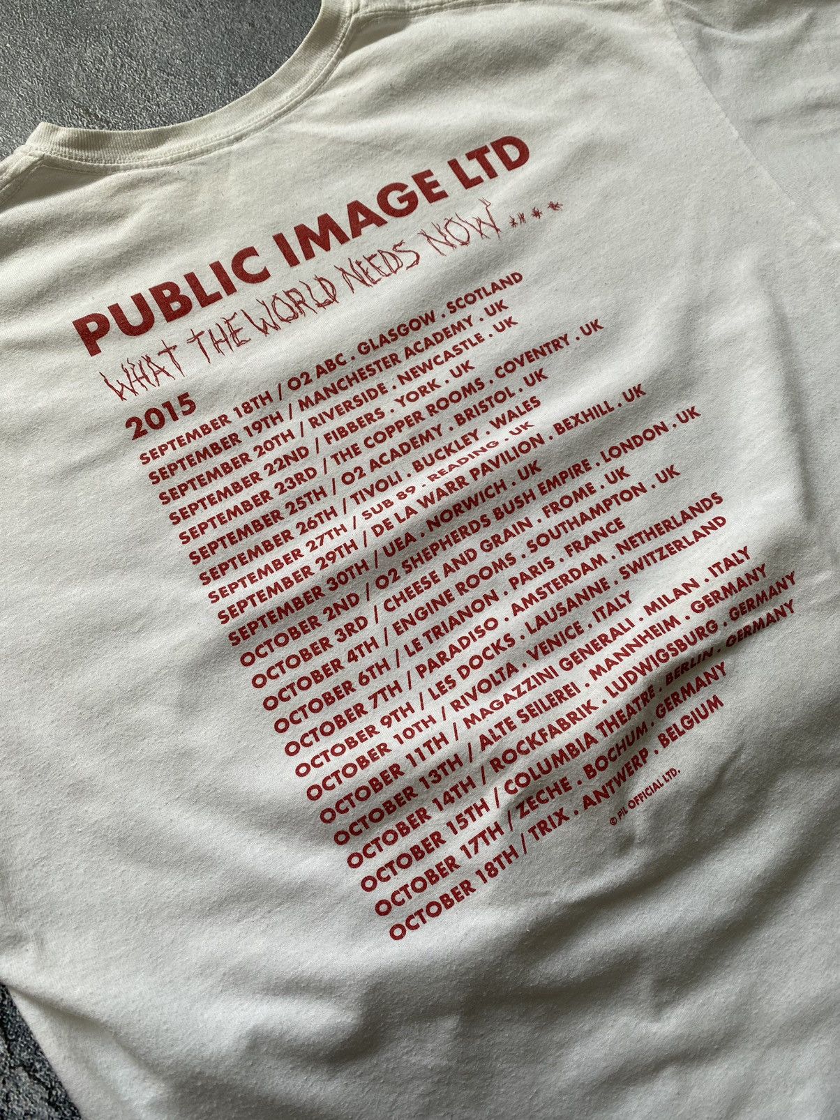 PIL Public Image LTD What The World Need Now T-Shirt Tee