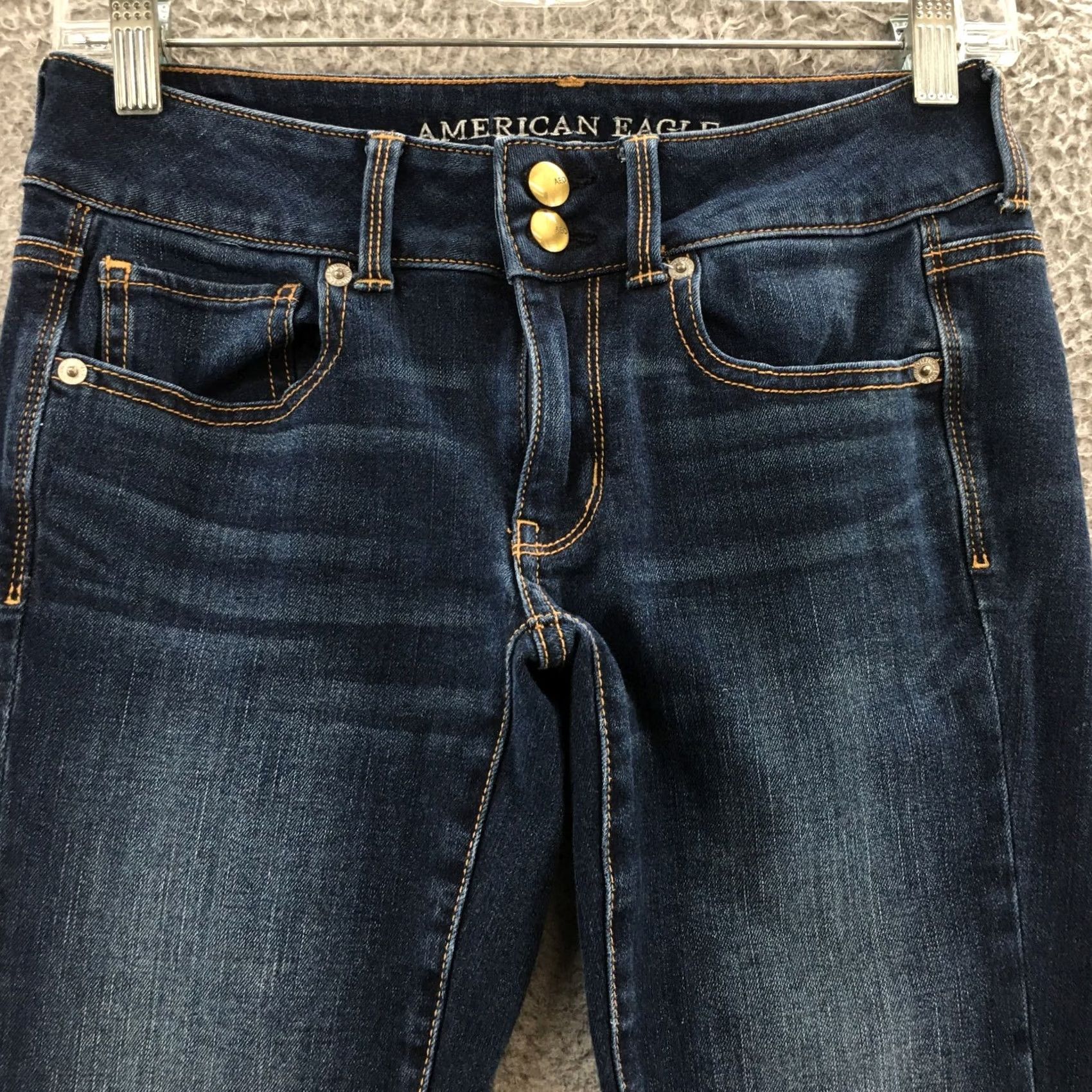American Eagle Outfitters American Eagle Outfitters Artist Crop Jeans Womens Regular 2R Blue Denim Size 26" / US 2 / IT 38 - 2 Thumbnail