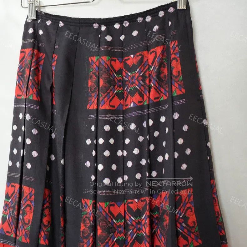 Comme des Garcons Comme Des Garcons size XS Red and black woven fringe pleat Size 23" - 3 Thumbnail