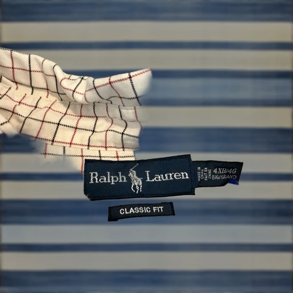 Polo Ralph Lauren Polo Ralph Lauren Long Sleeve Check Button-Up Pony Shirt Mens 4XB 4XL 4XLB Size US XXL / EU 58 / 5 - 1 Thumbnail