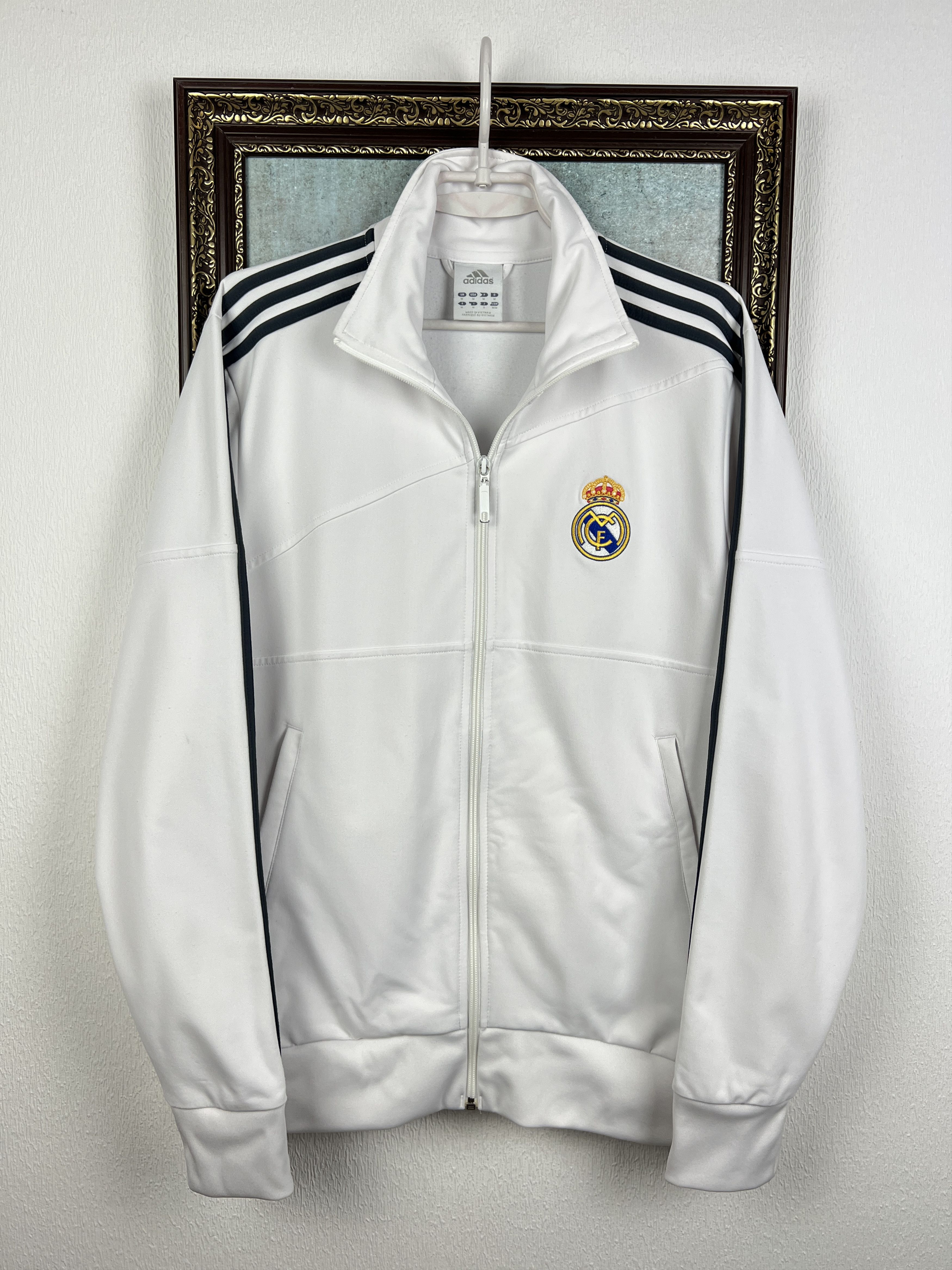 Adidas Vintage Adidas Real Madrid Football Jacket Soccer Track Top Size US M / EU 48-50 / 2 - 1 Thumbnail