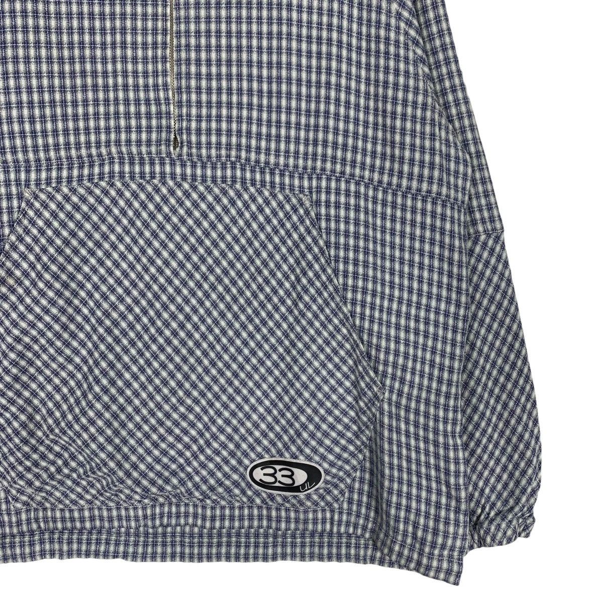 Japanese Brand UH!! LAND 33 Checked Anorak Hoodie Jacket #0829-C37 Size US L / EU 52-54 / 3 - 5 Thumbnail