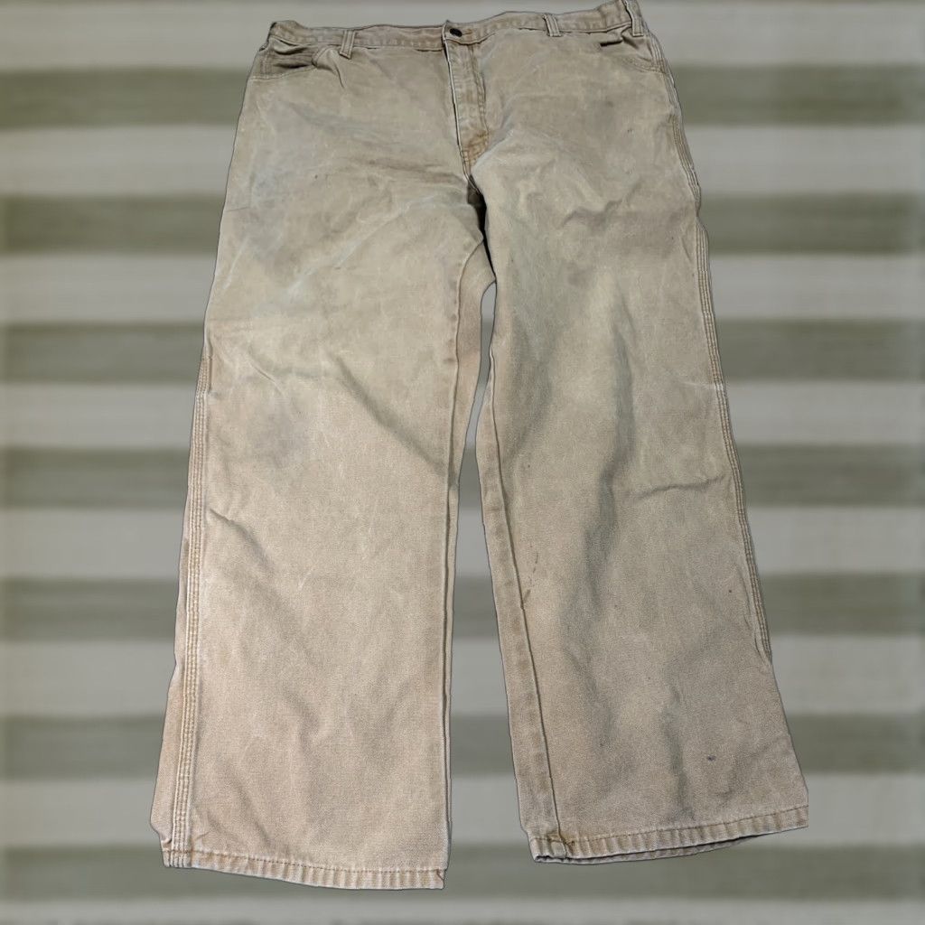 Dickies DICKIES Carpenter Pants Jeans Brown Duck Mens Size 40 x 28.5 Work Construction Pants Size US 40 / EU 56 - 1 Thumbnail